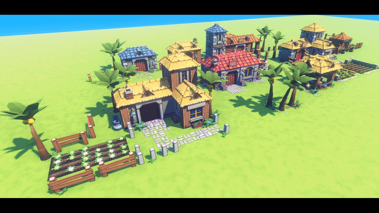 Ultimate Lowpoly Modular Village Kit - Indie RPG Assets [Mobile Ready] 제품 등록을 위한 미디어 1개