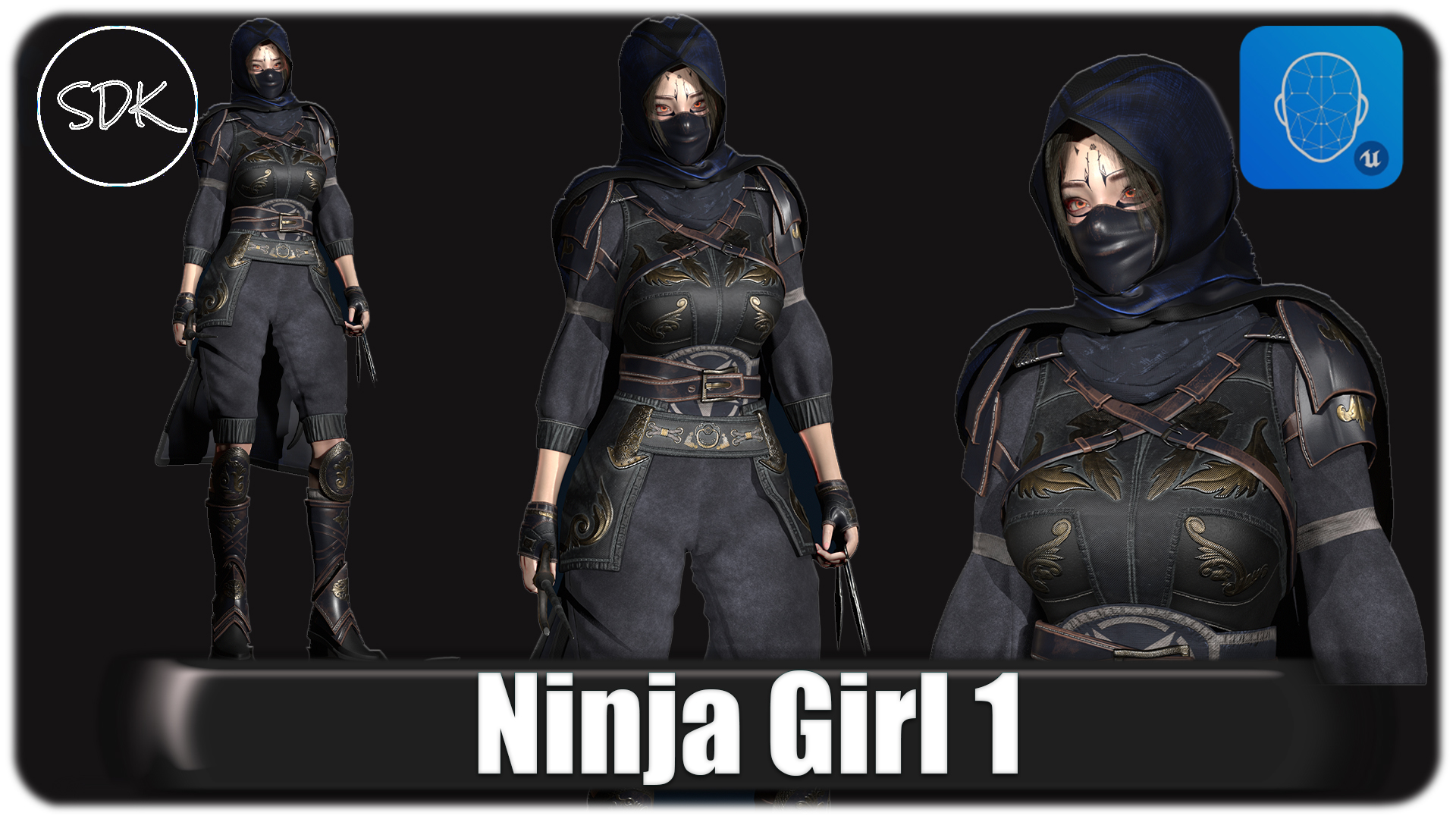 Ninja Girl (Modular) | Fab