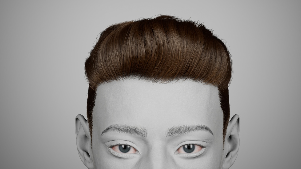 Media 1 for listing MetaHair 225- Groom hair for Metahumans - With lowpoly version in additional