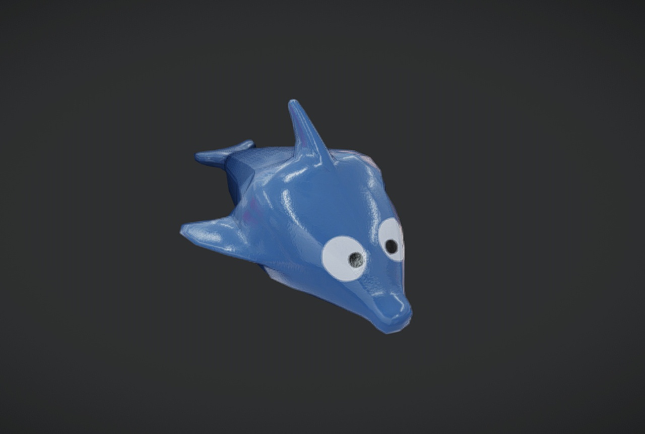 Media 1 for listing Dolphin Toy - Low-Poly PBR