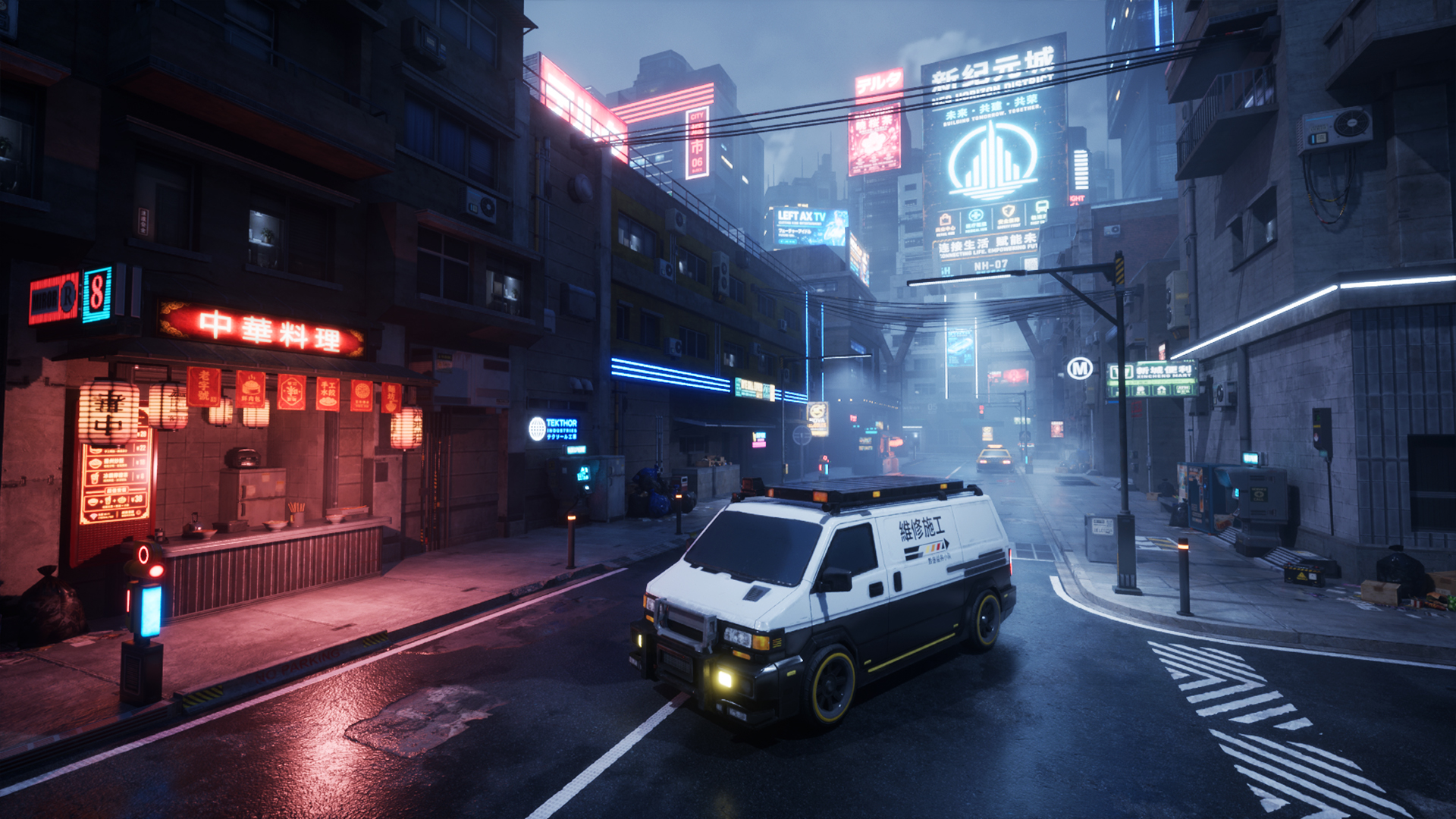 Modular cyberpunk city pack with buildings, streets, props, and ...