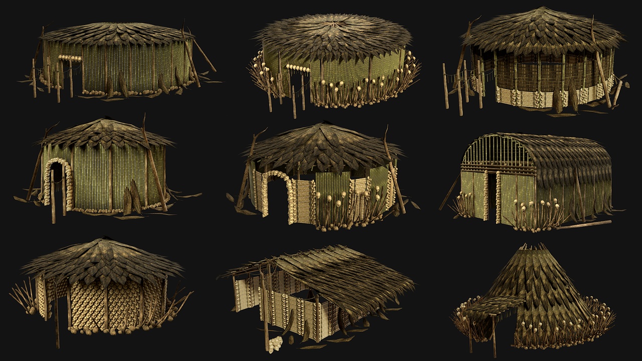Media 1 for listing Jungle Shaman Bamboo Huts
