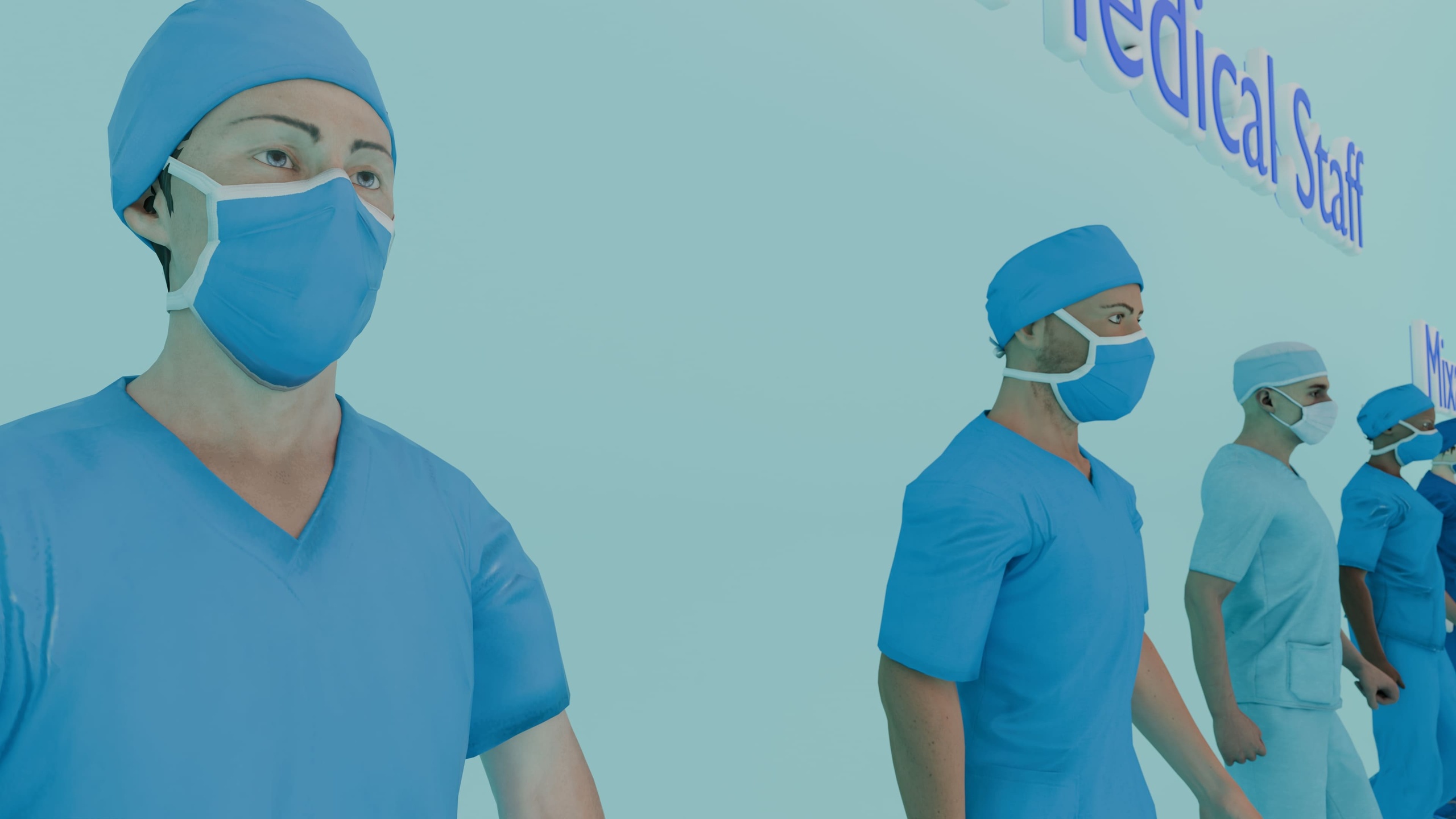 Media 1 for listing Ultimate animated Medical staff pack