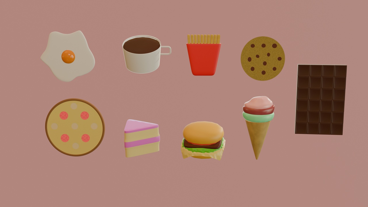 Media 1 for listing Free 3D Food Icons Pack - Perfect for Your Next Project!