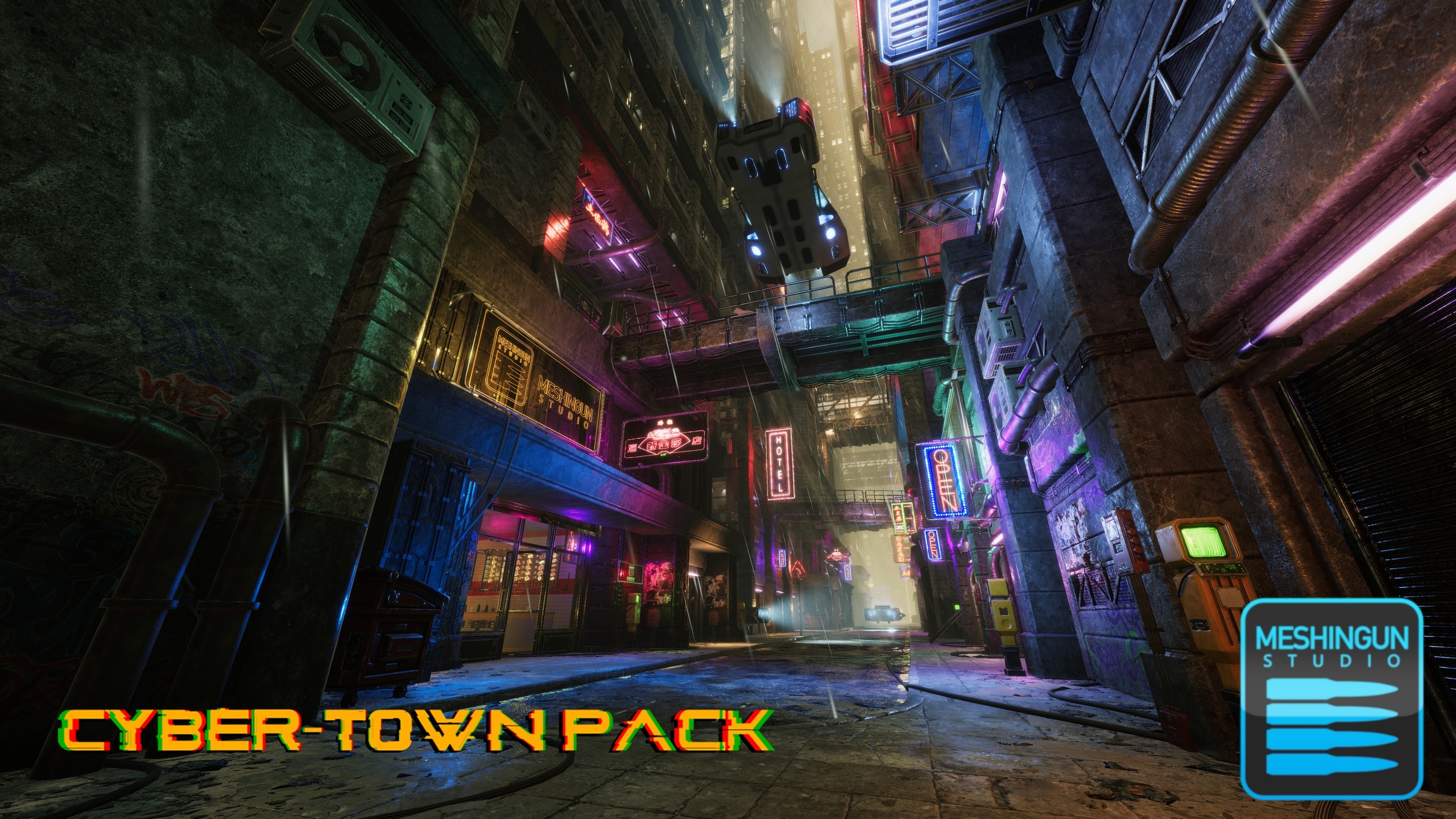 Media 1 for listing Cyber-Town - Unity Edition