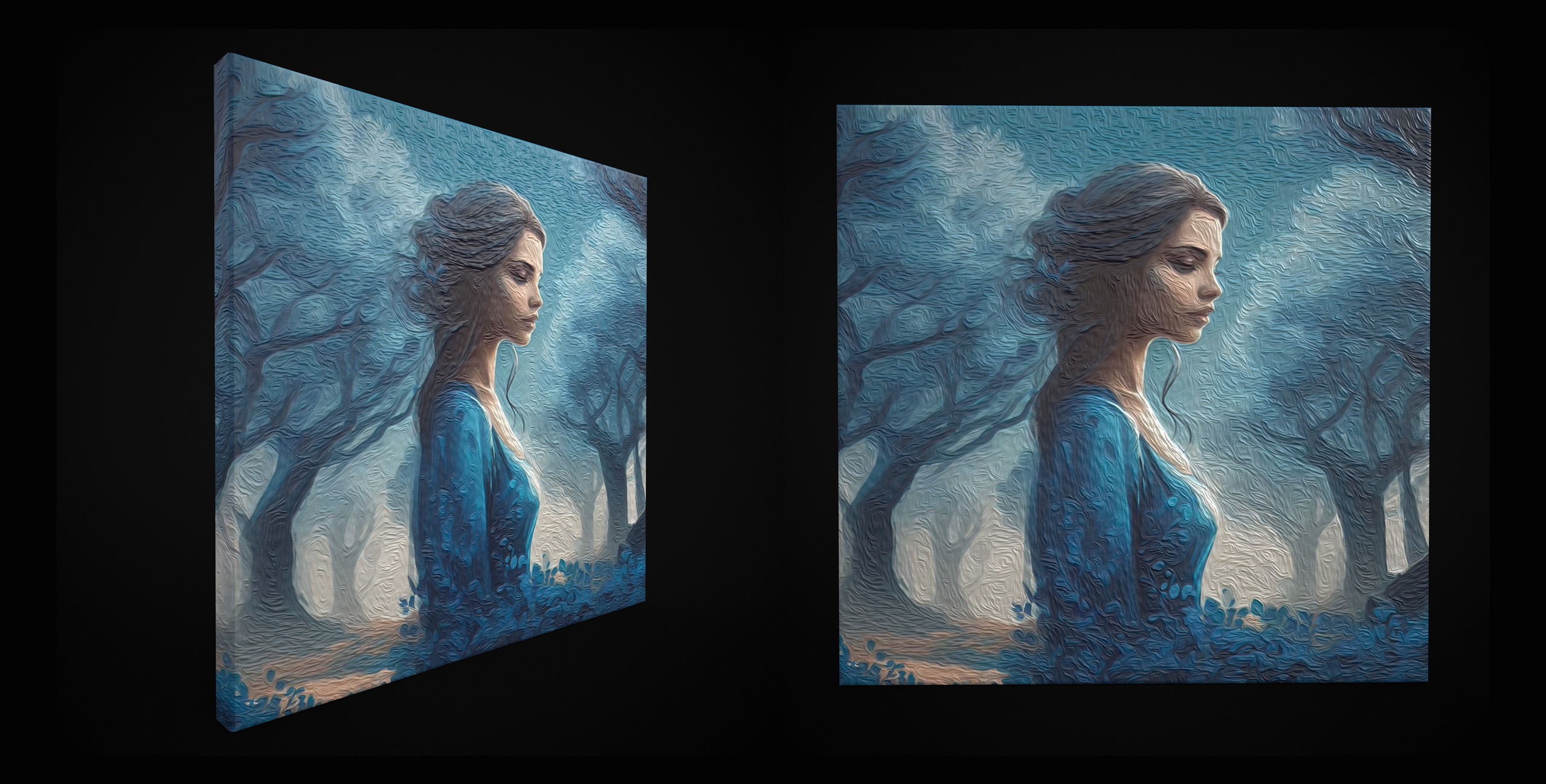 Media 1 for listing Blue Beauty Painting One