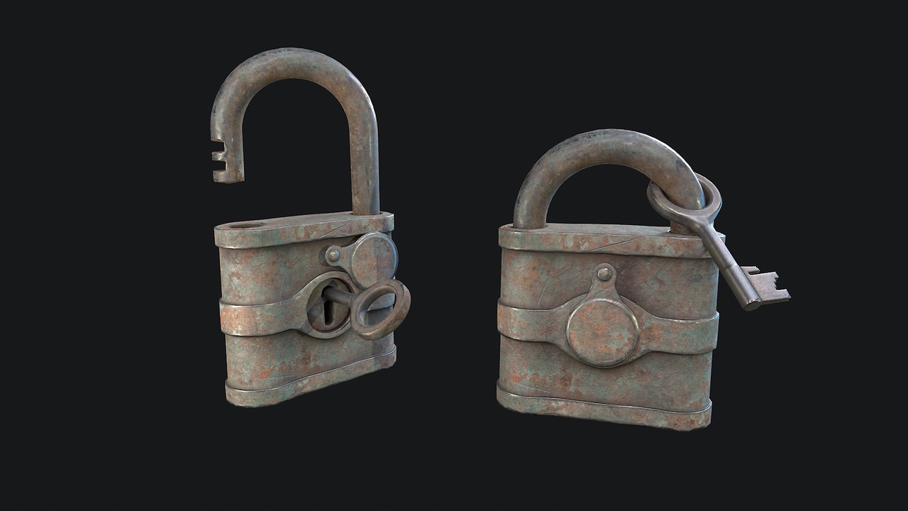 Media 1 for listing Vintage Padlock 2