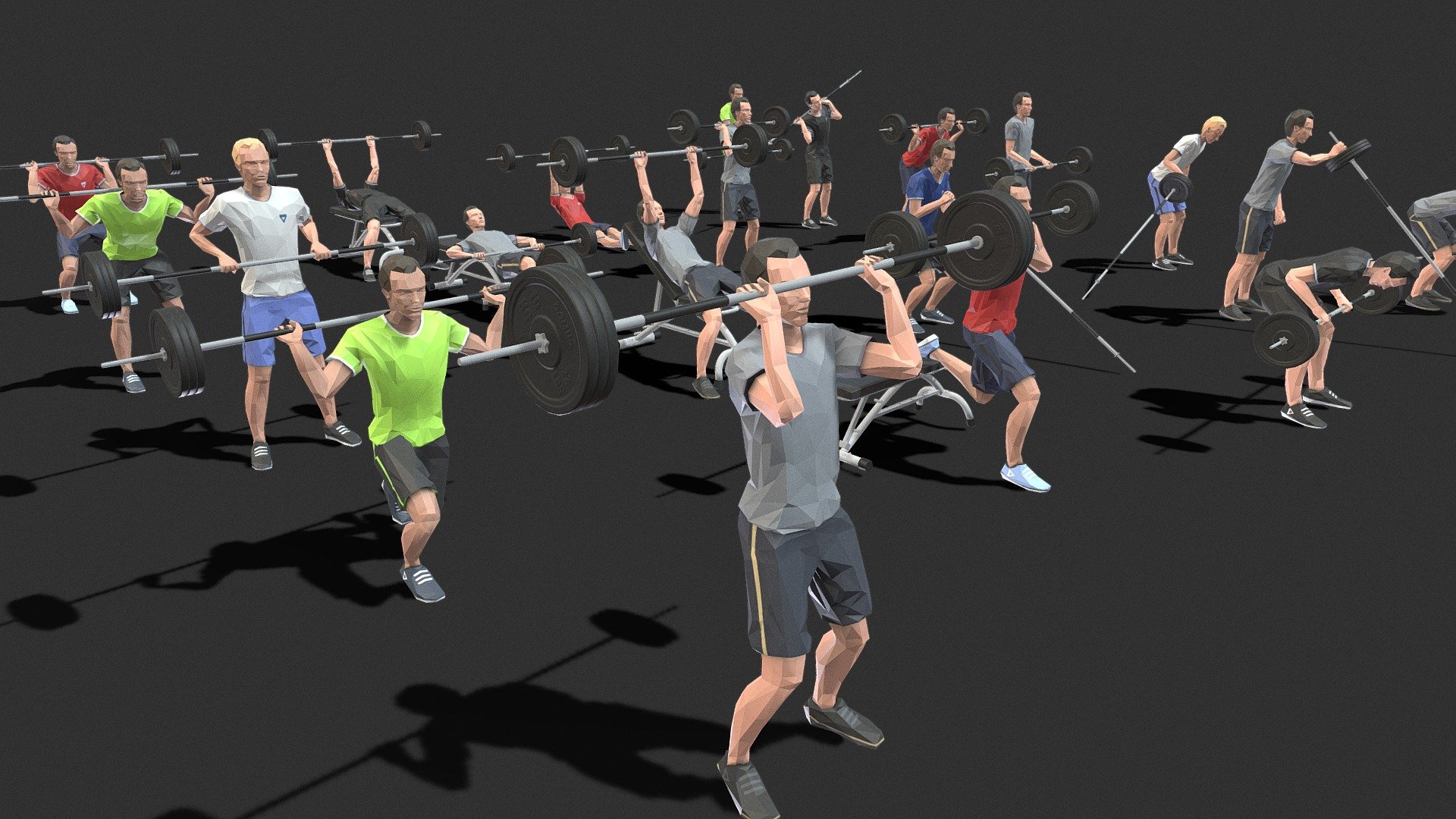 Barbells Worksout Animation Bundle | Fab