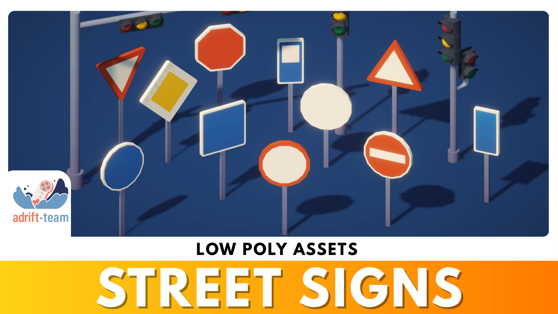 Traffic Signs - Low Poly Assets | Fab