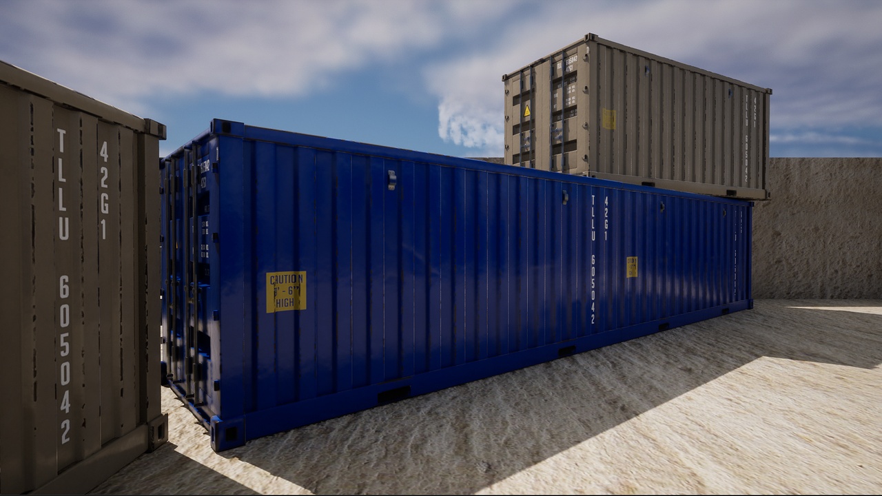 File multimediali per l'articolo Shipping Container PBR (UE5 SAMPLE): 1