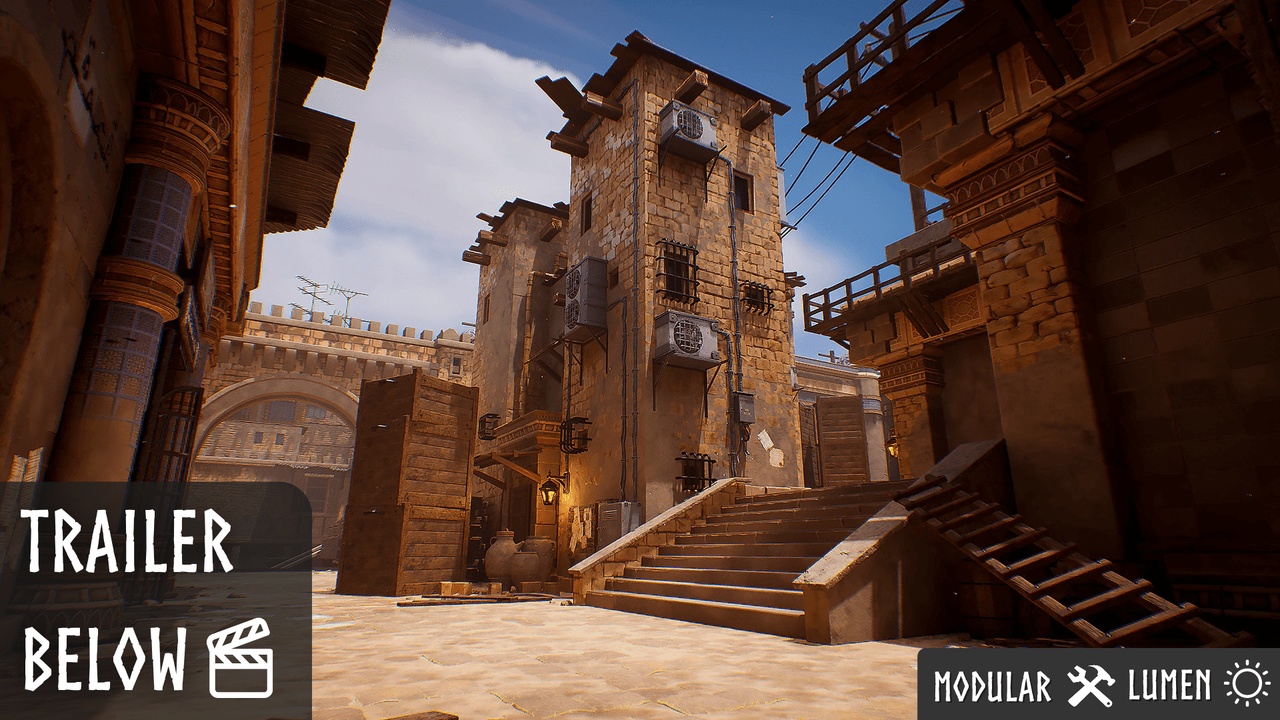 商品 Modular Desert Town - Desert City - Desert Village 的媒体 1