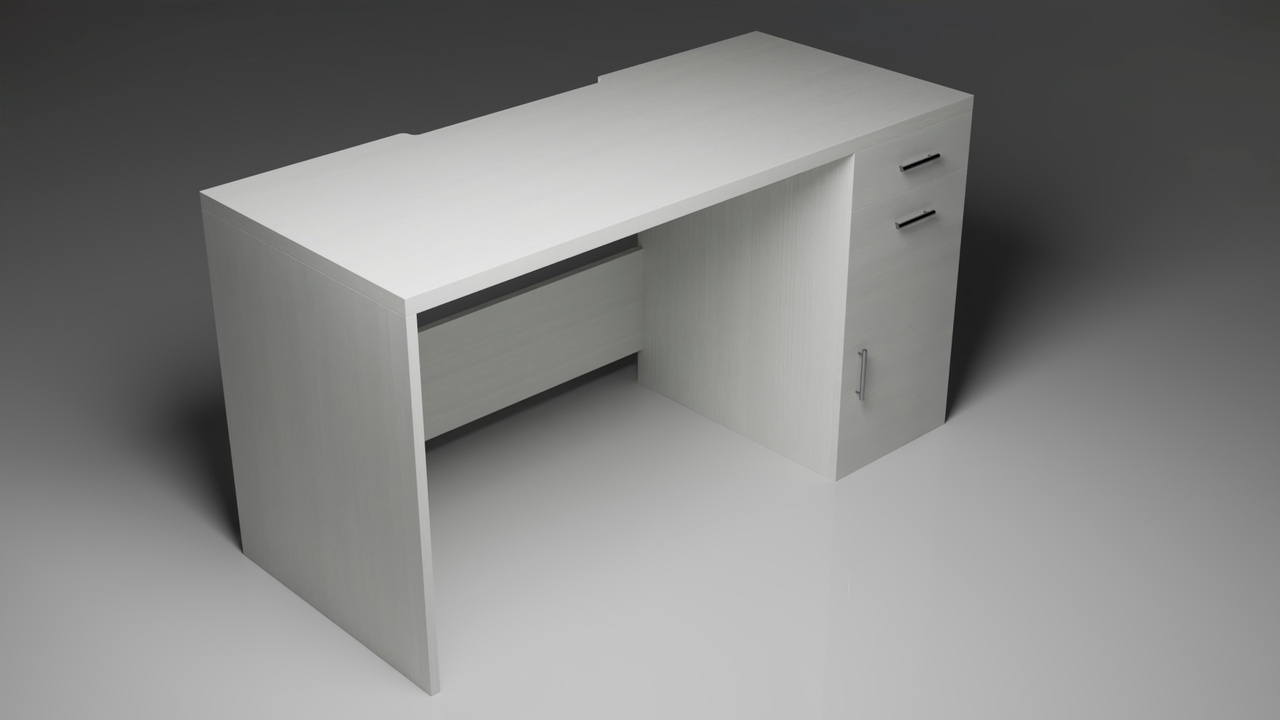 Media 1 for listing Minimalist Office Desk with Storage Drawers