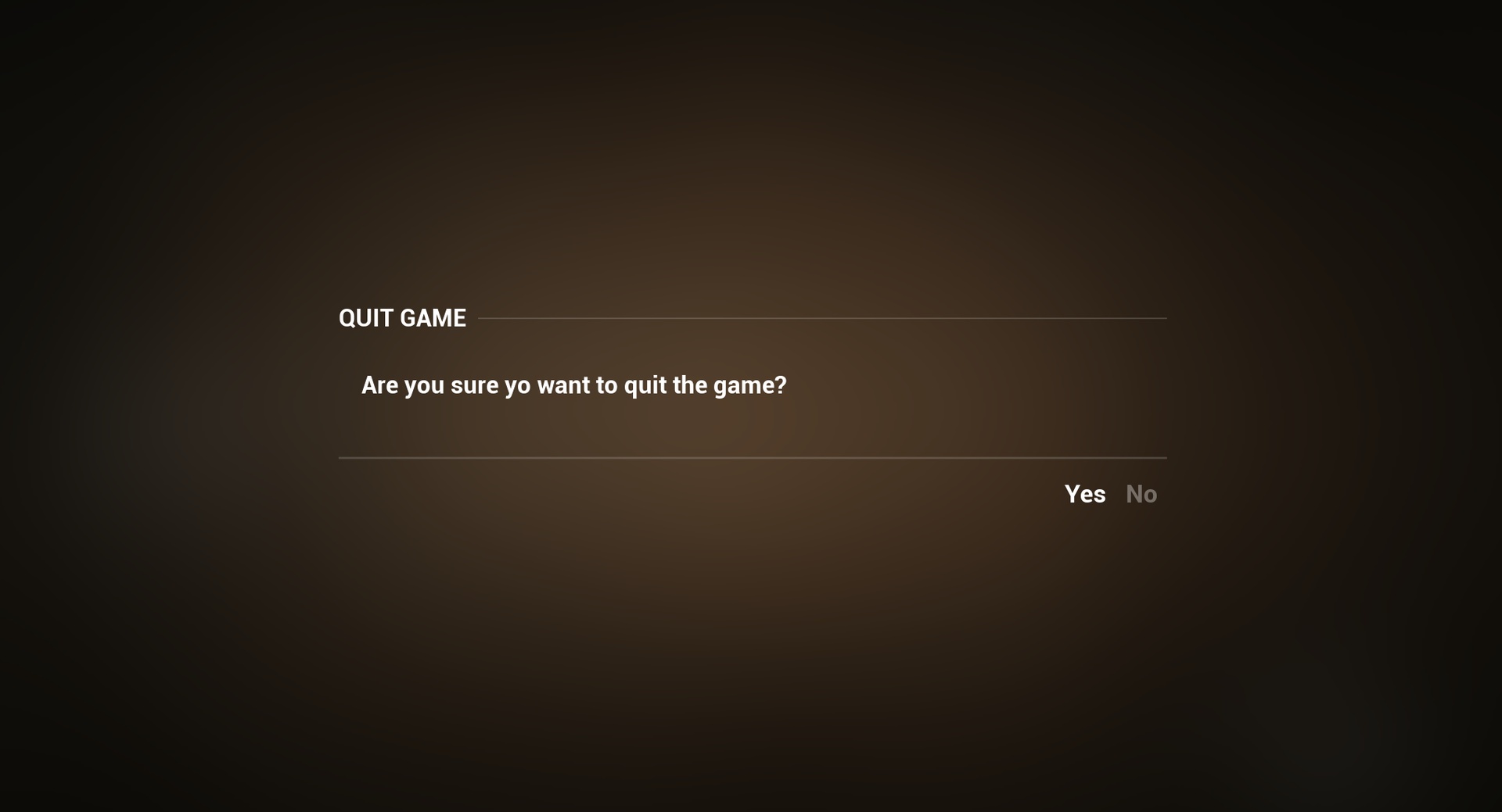 Advanced Menu System