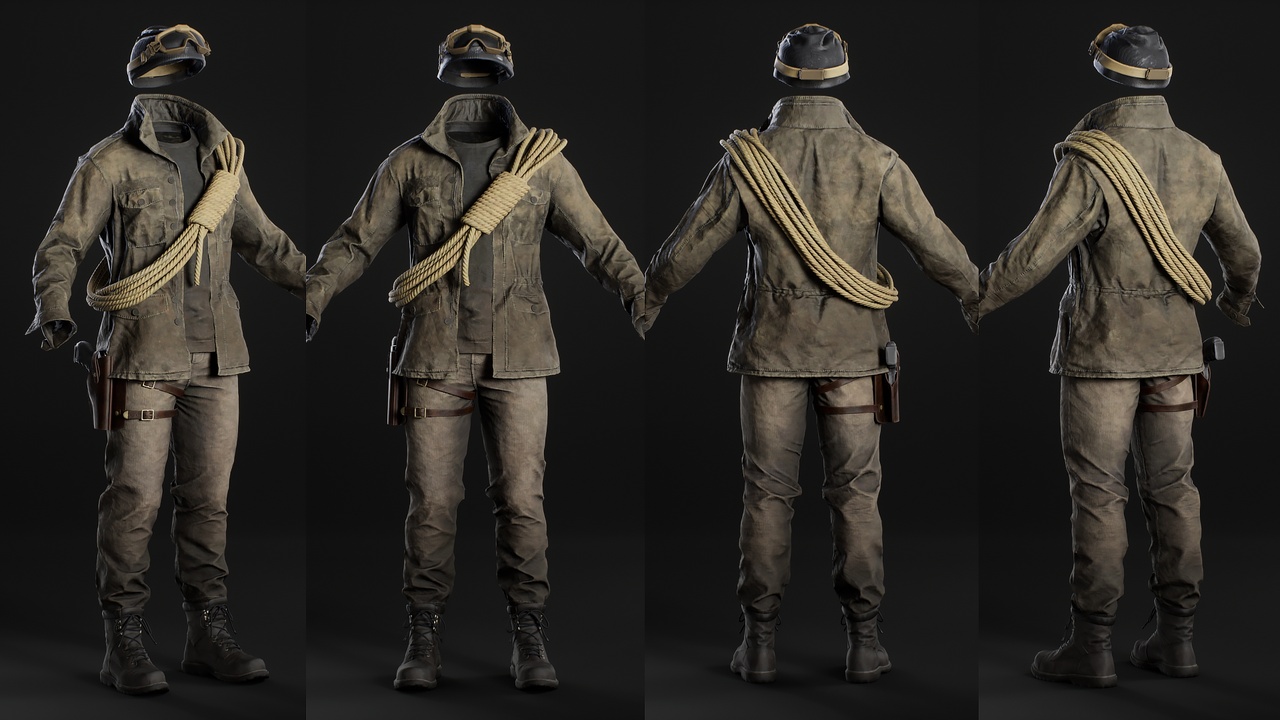 Media 1 for listing Survival Outfit 02 - Metahuman