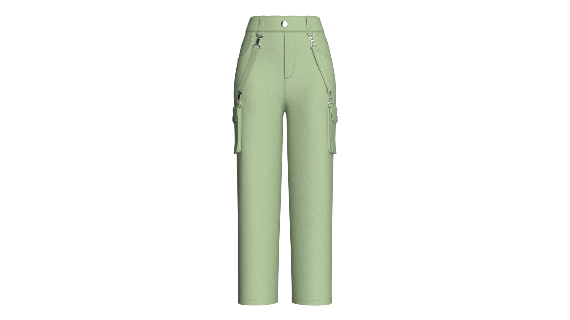 Media 1 for listing Girls Detachable Straps Cargo Pant | High Poly