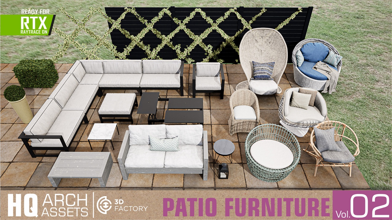HQ Patio Furniture Vol. 2 제품 등록을 위한 미디어 1개