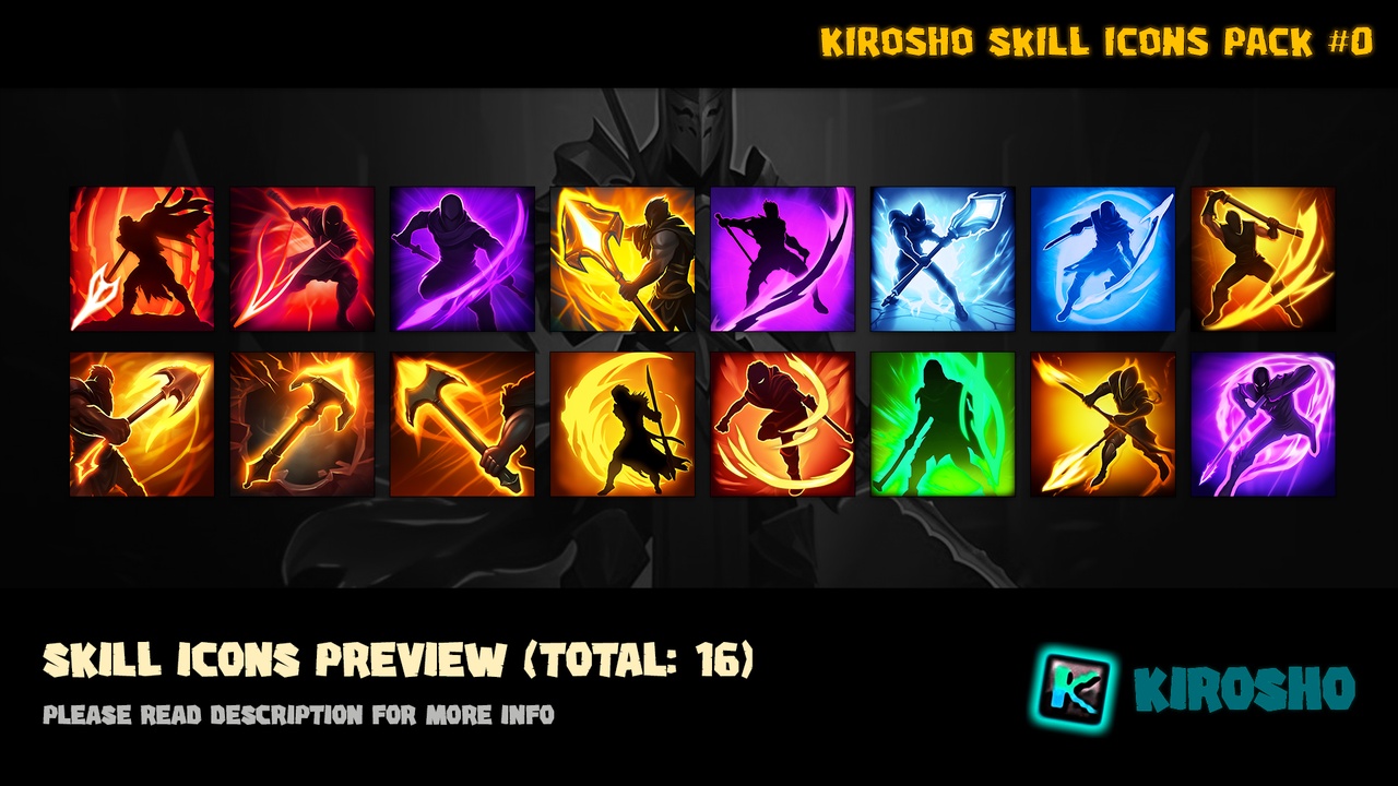 Media 1 for listing Kirosho Skill Icons Pack #0