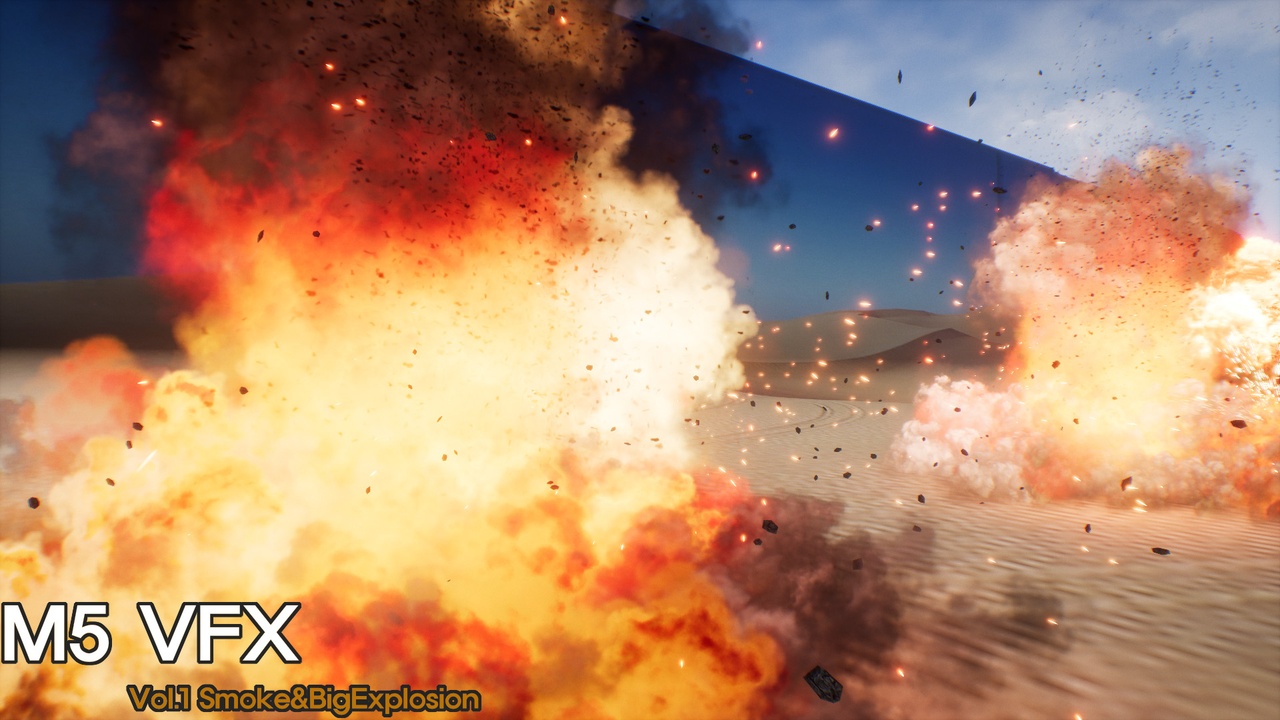 Media 1 for listing M5 VFX Vol1. Smoke and Big Explosion(Niagara)