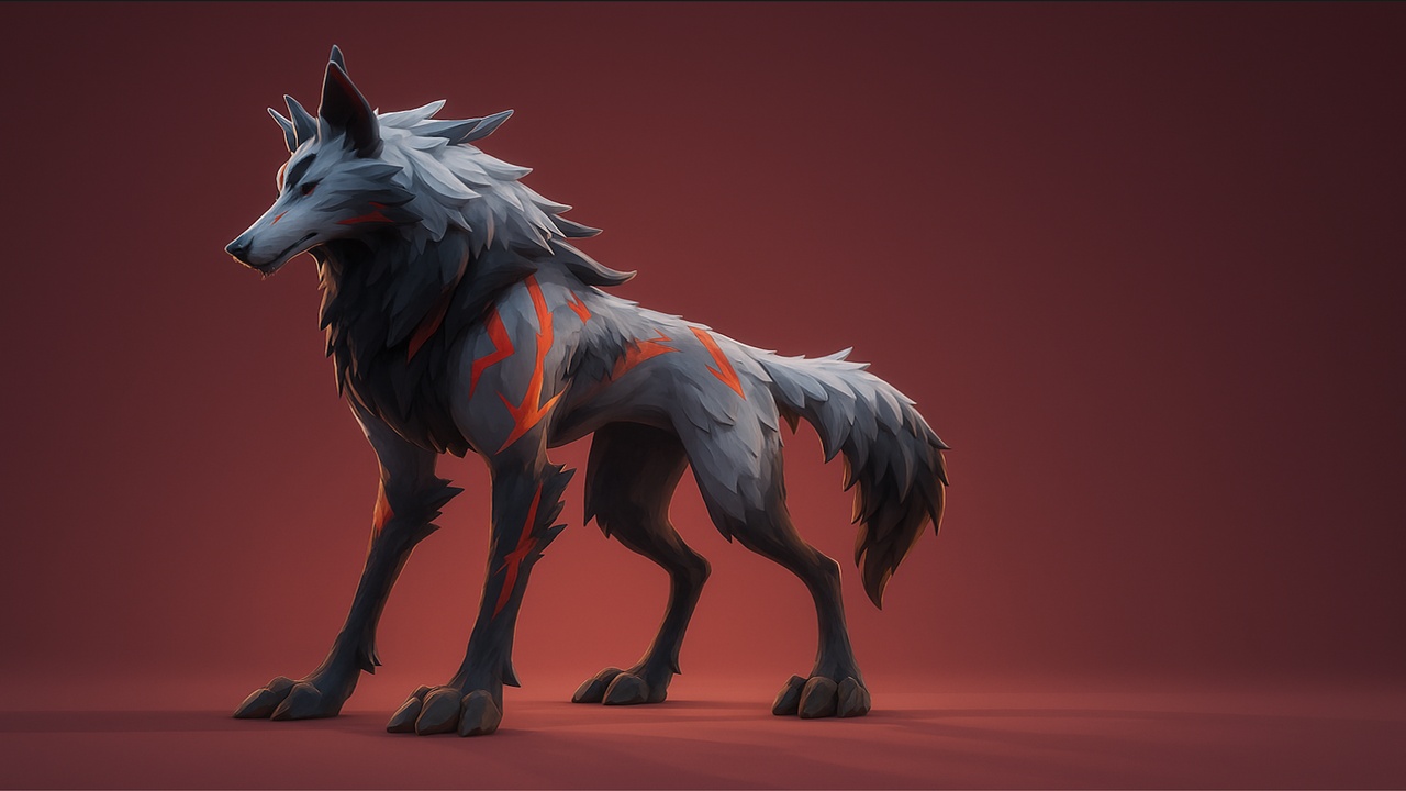 Media 1 for listing Stylized Wolvesđş