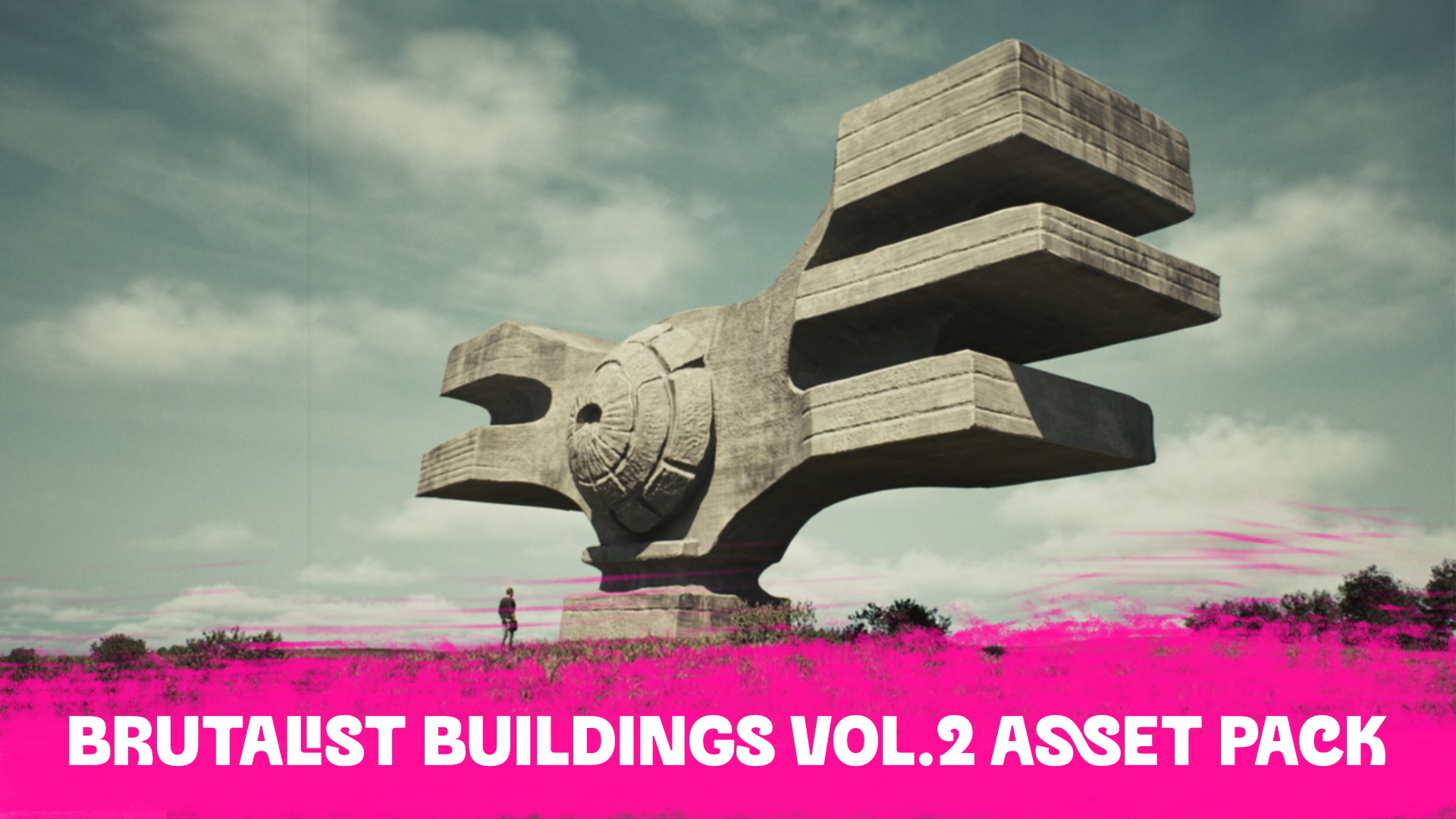 Brutalist Buildings VOL.2 Asset Pack | Fab