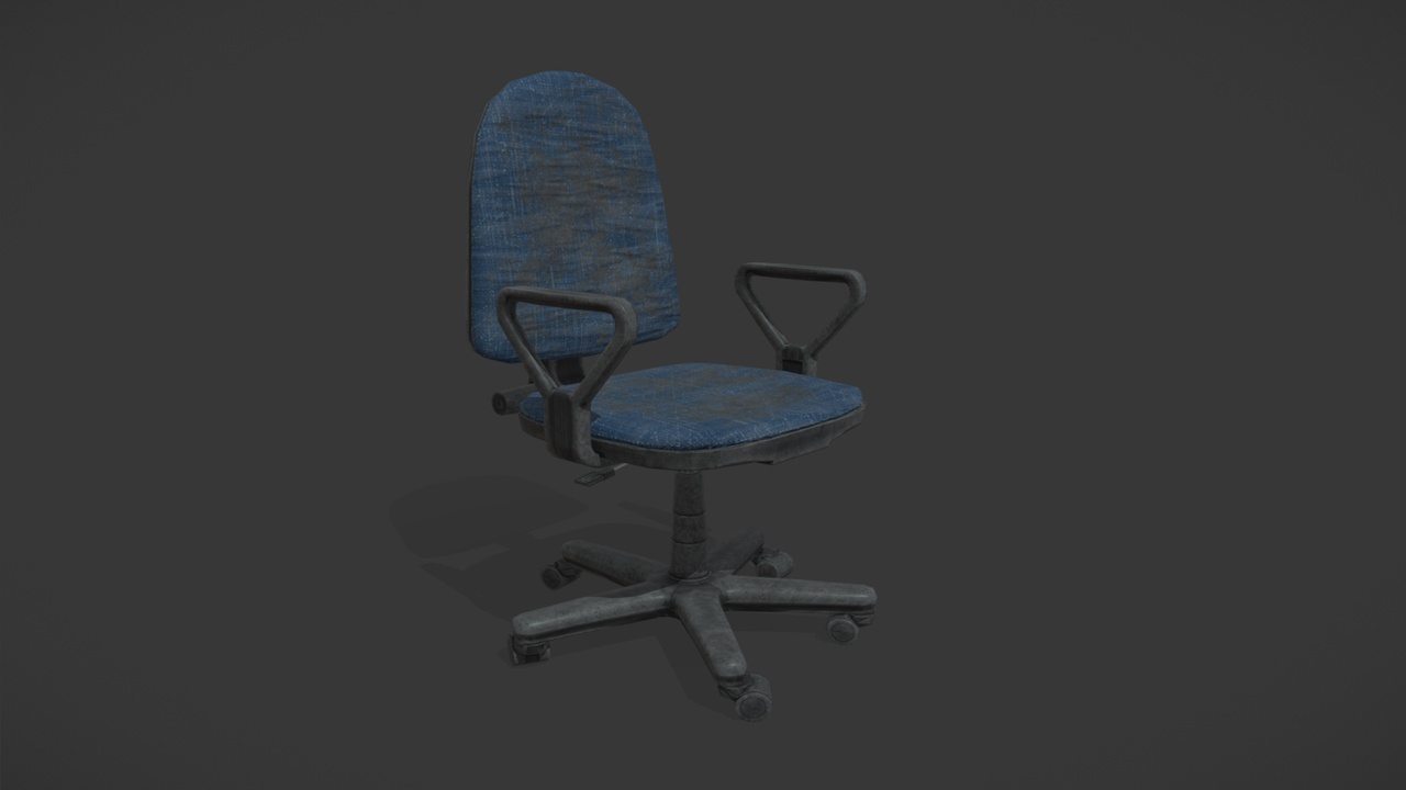 Media 1 for listing Office Chair Low-poly 3D model