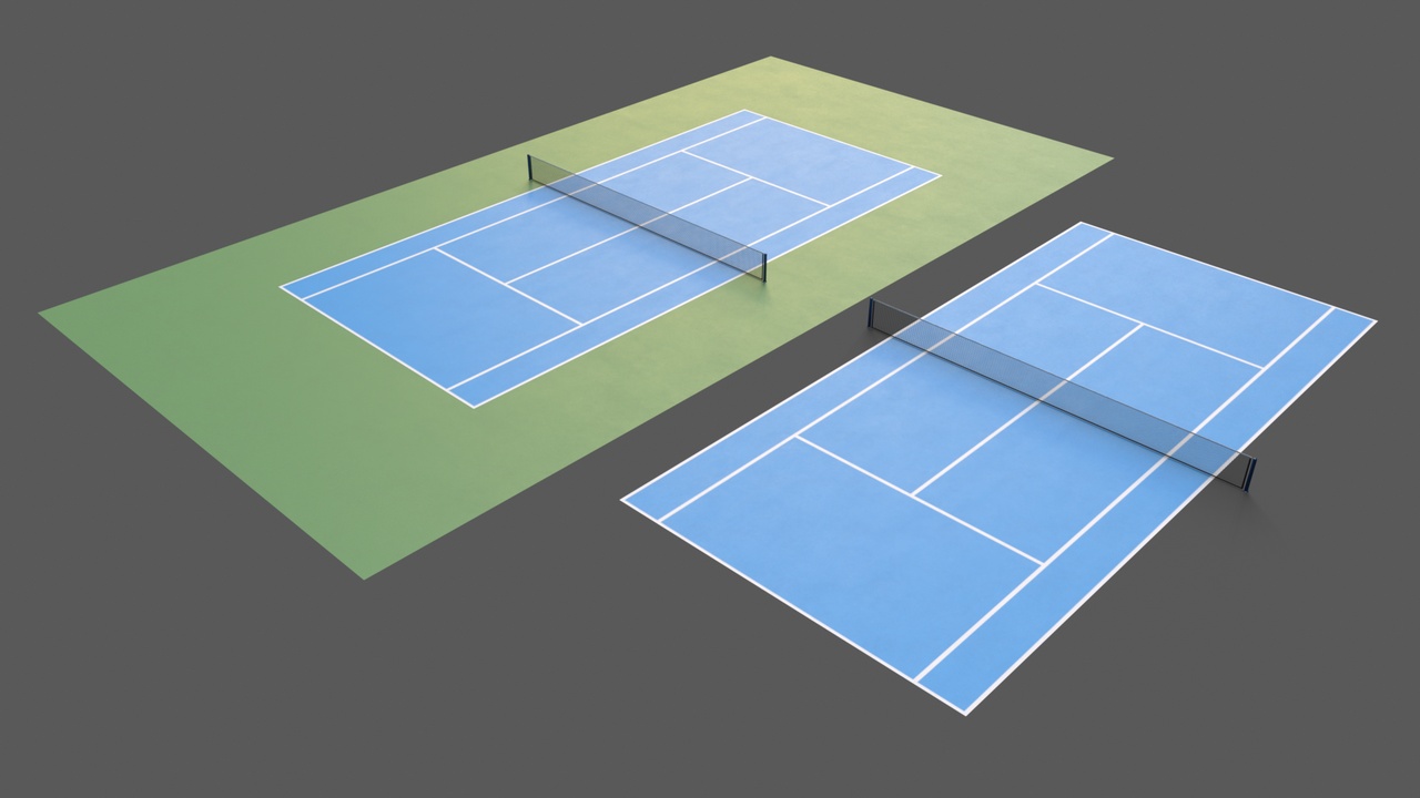 Media 1 for listing Tennis Court Floor and Net PBR