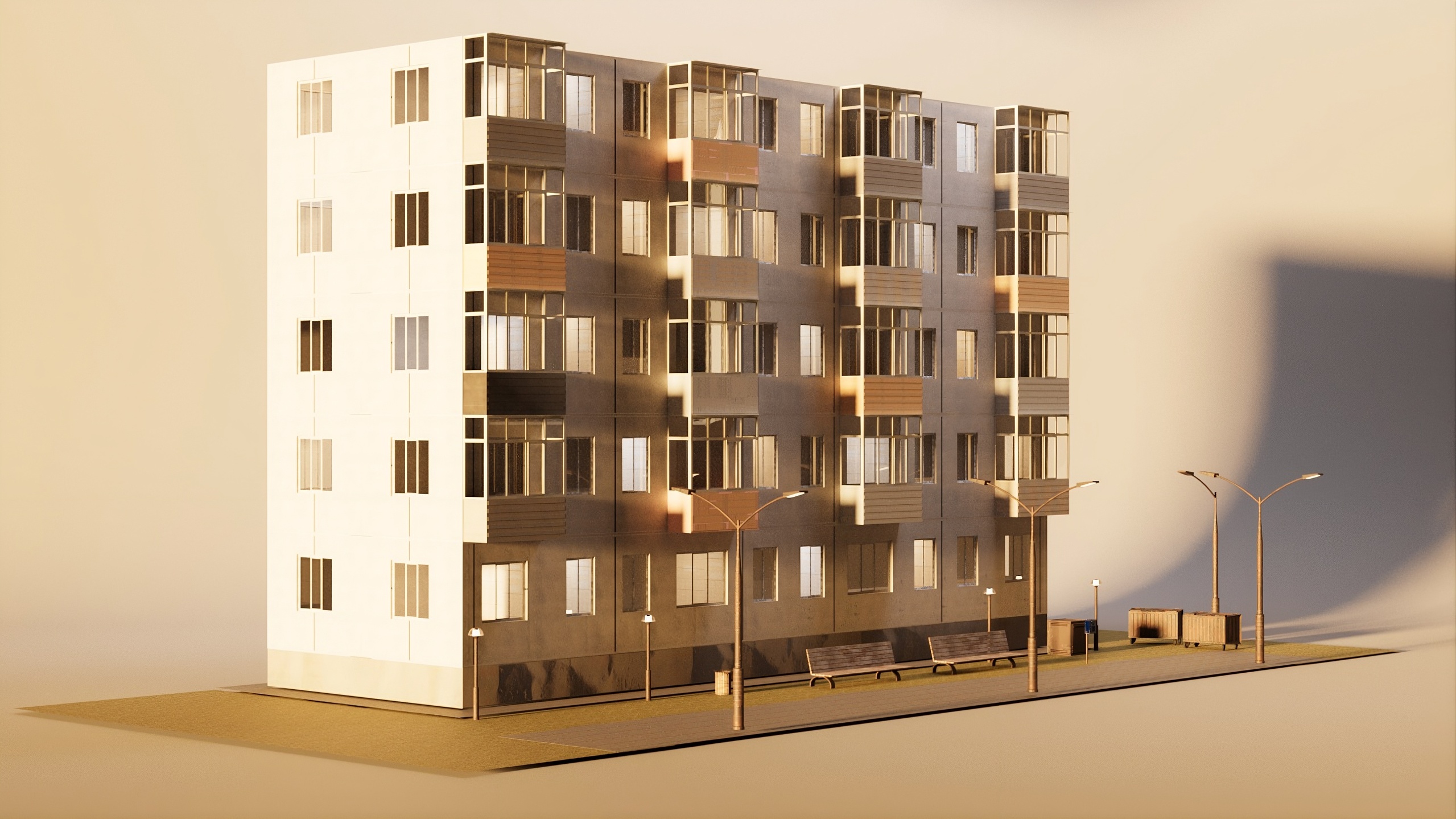Media 1 for listing Soviet apartment asset pack Low-poly 3D model