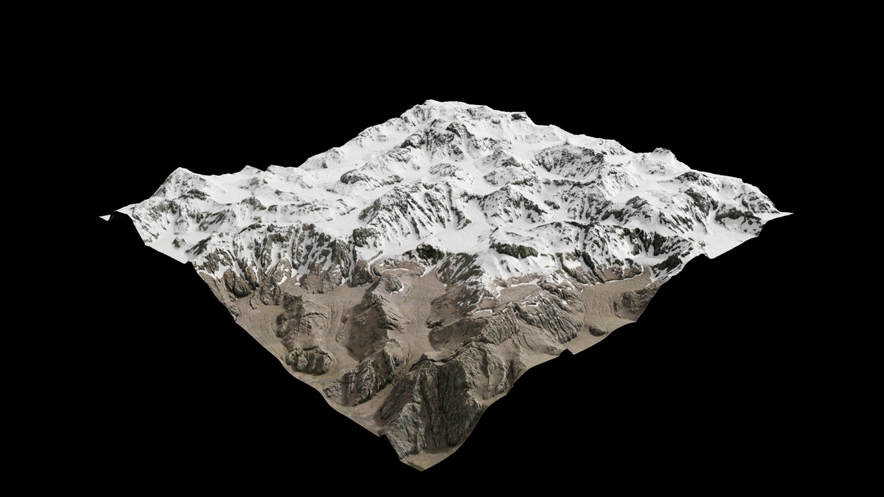 Media 1 for listing Snow Mountain Glacier Model