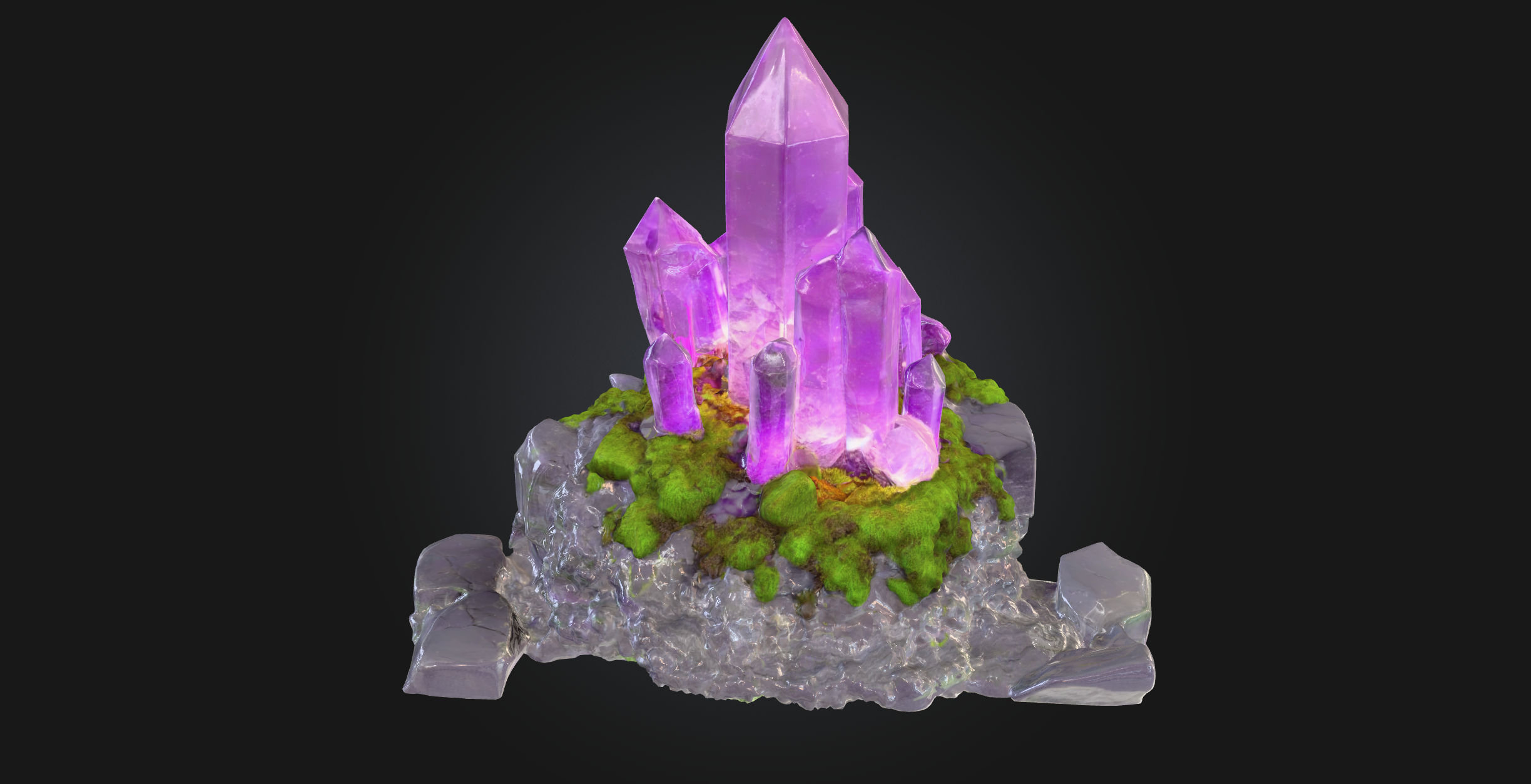 Magic Crystal Cluster - Fantasy Resource Node | Fab