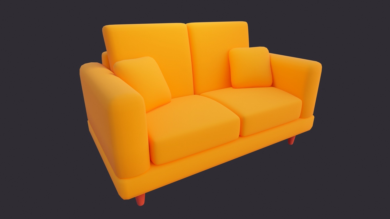 Media 1 for listing Low Poly Couch