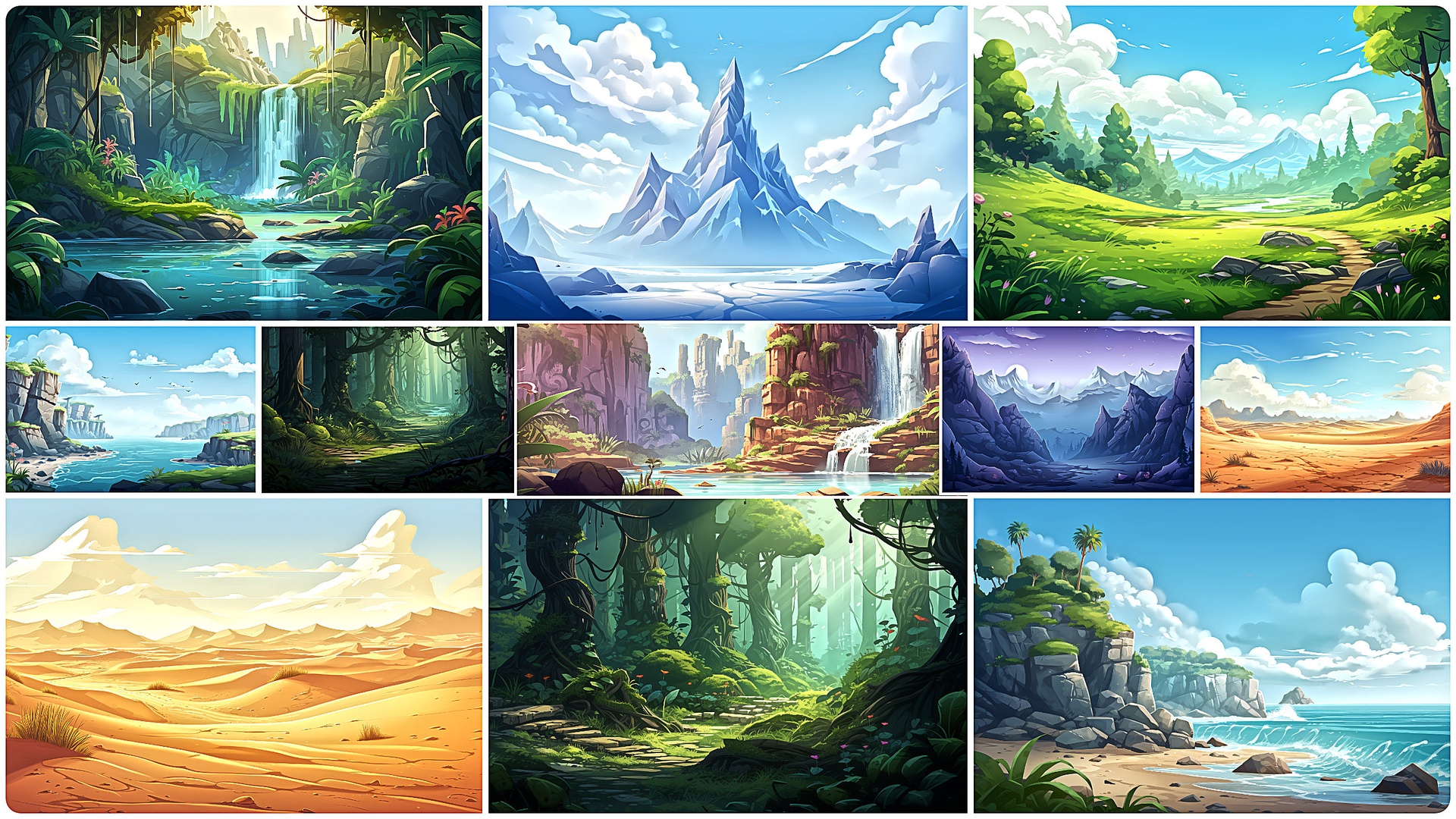 Media 1 for listing BACKGROUND - Stylized Nature 1