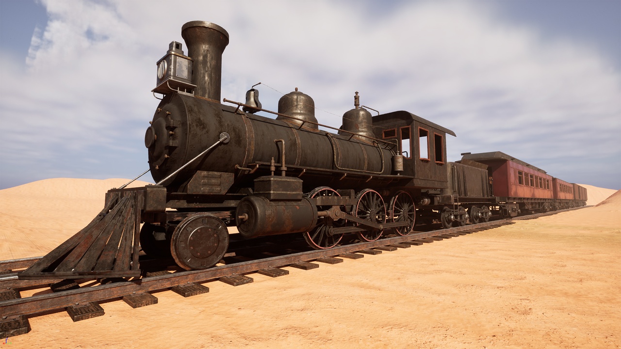 Media 1 for listing Wild West 3D Assets Pack: Train