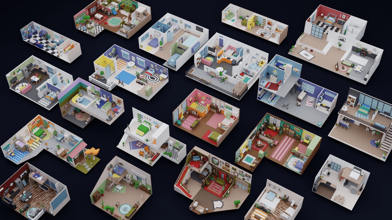 Media 1 for listing Mega Pack Apartments Interiors Low Poly