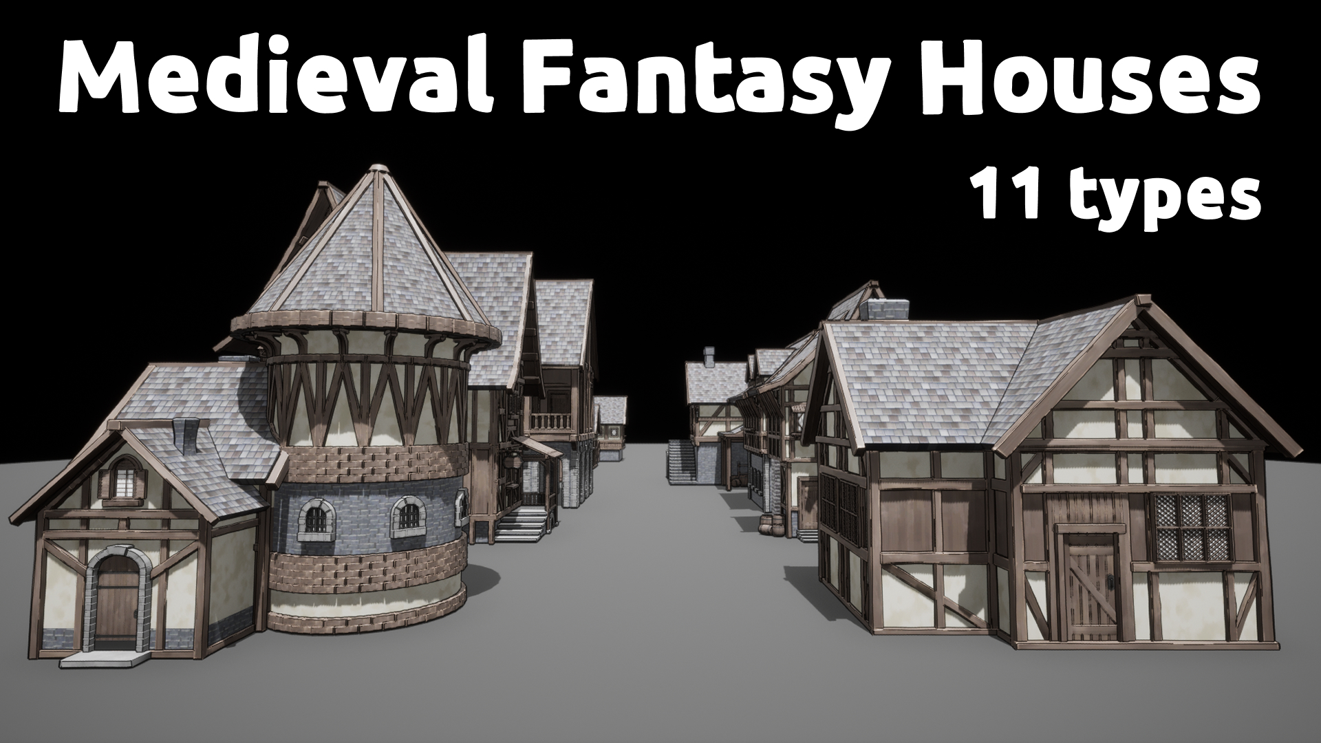 Medieval House Pack - 11 types | Fab