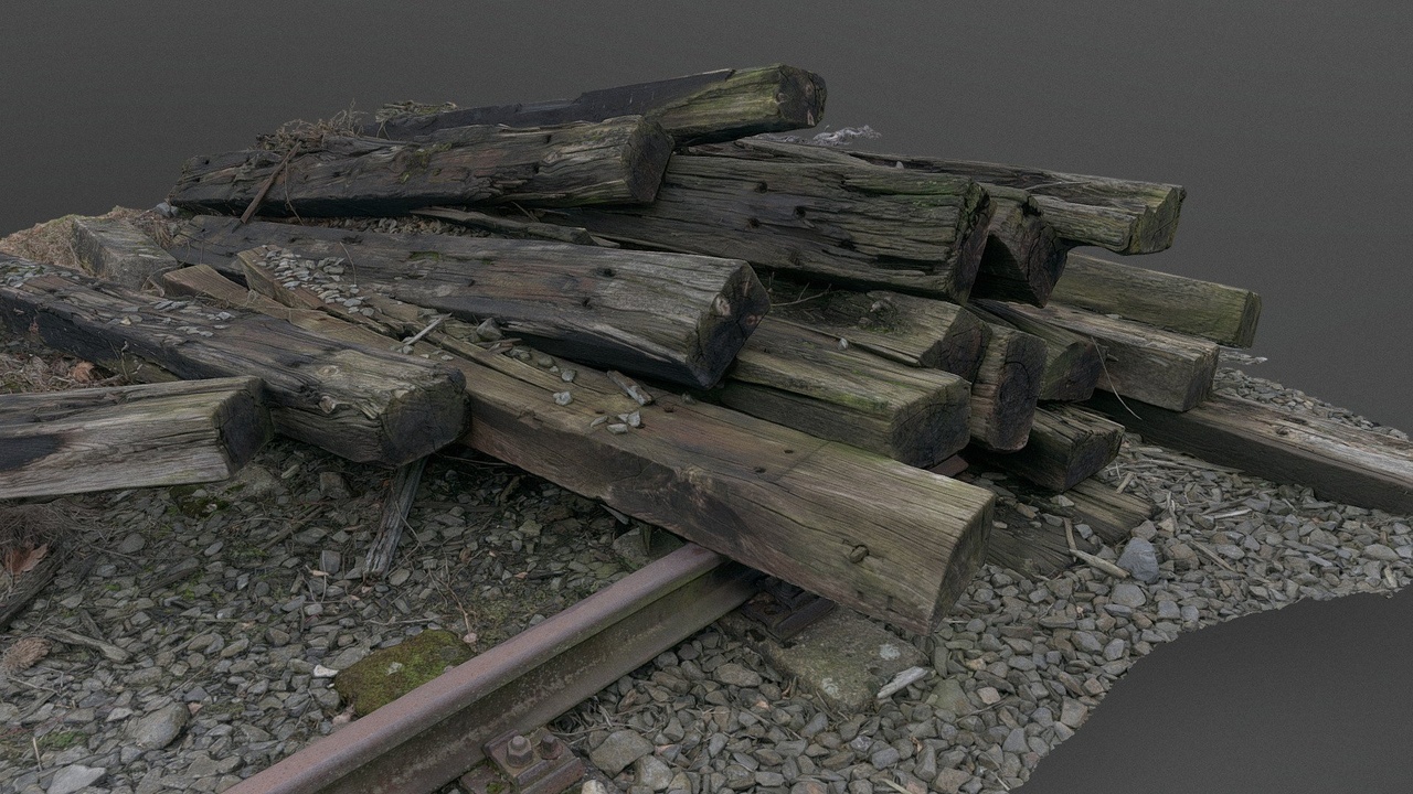Media 1 for listing Old railroad ties wood pile