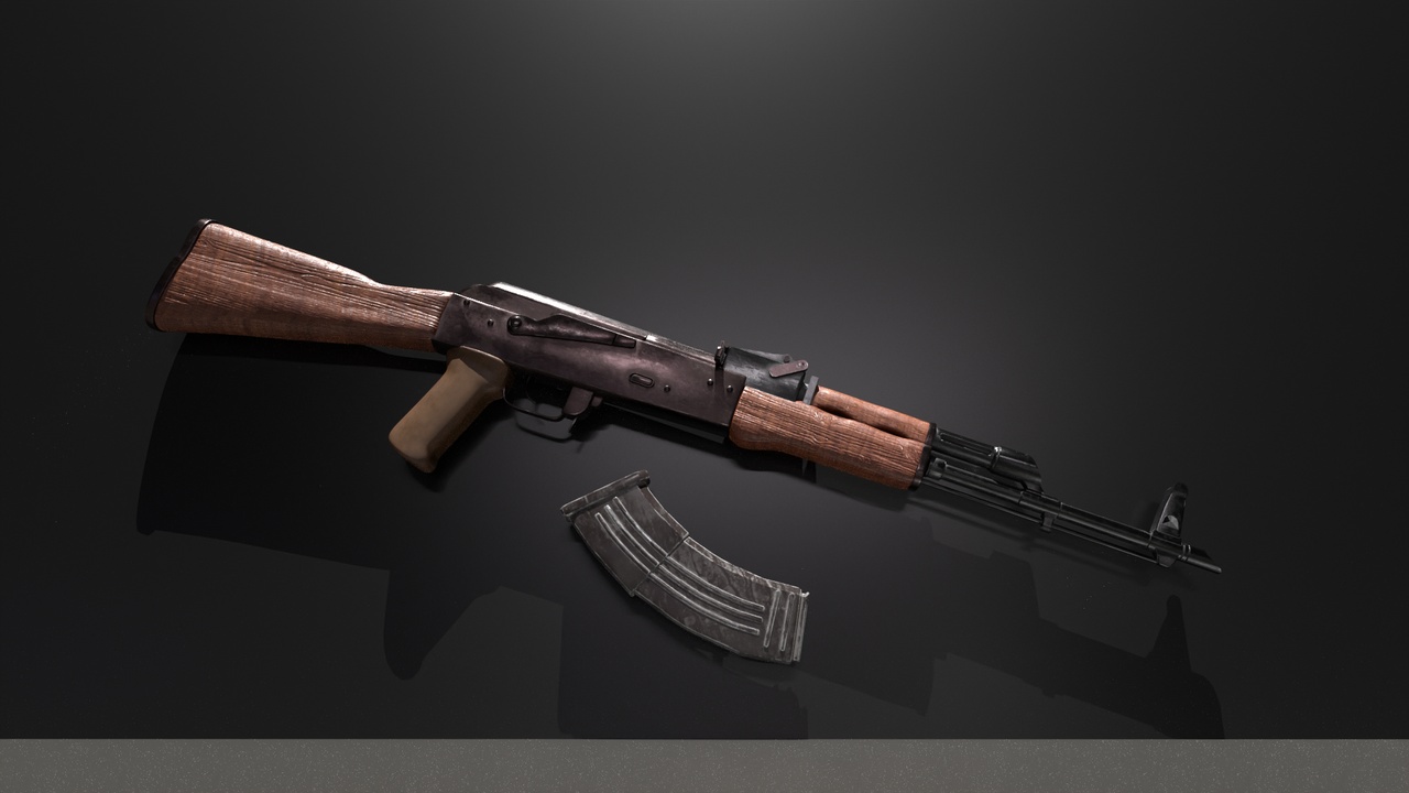 Media 1 for listing AKM Assault Rifle 3D model realistic