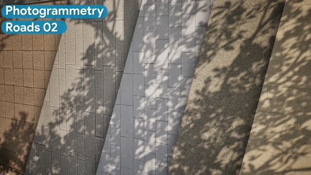 Roads 02 - Scanned Photogrammetry Materials