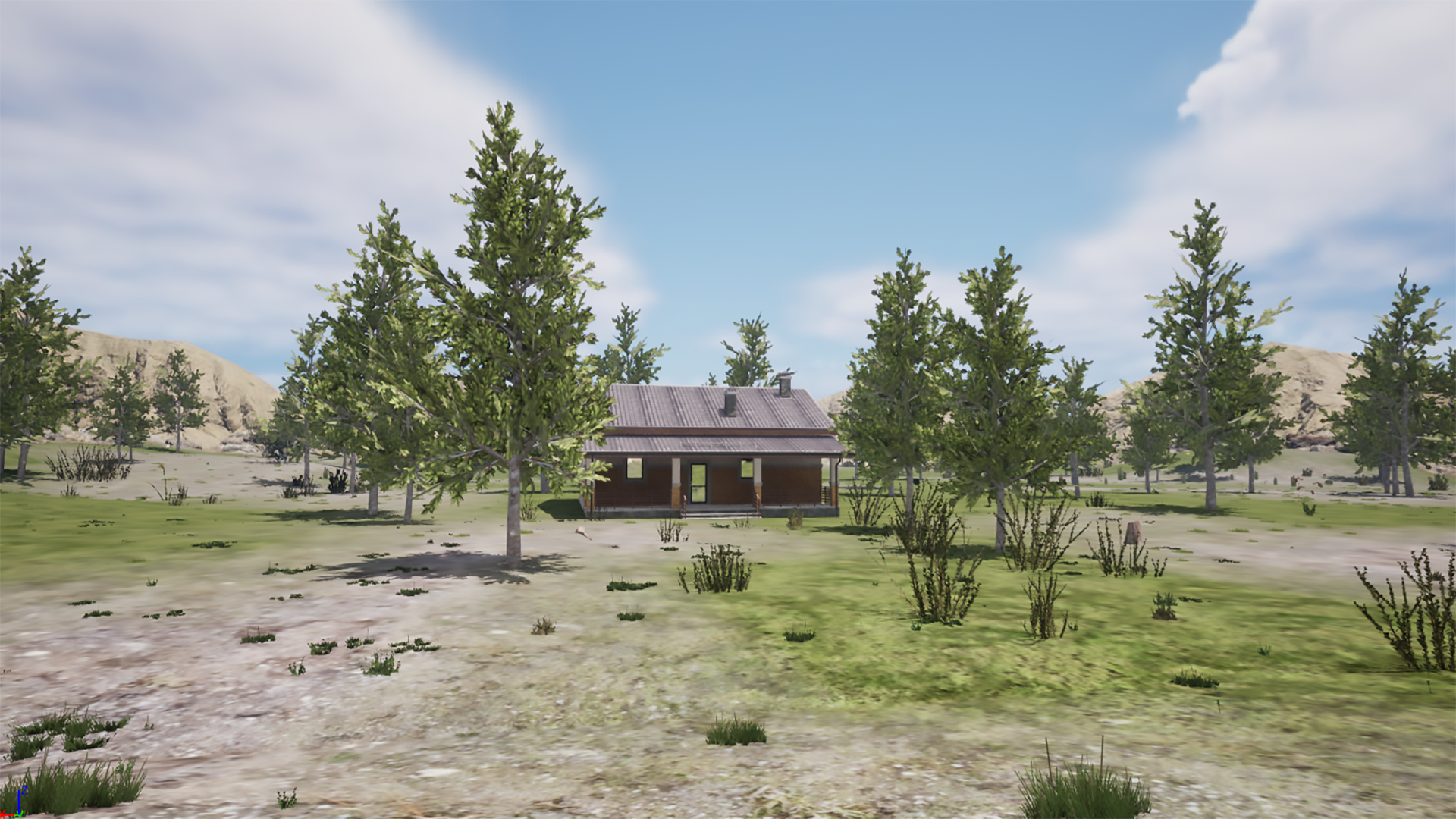 Abandoned House and Trees Environment Asset Pack | Fab