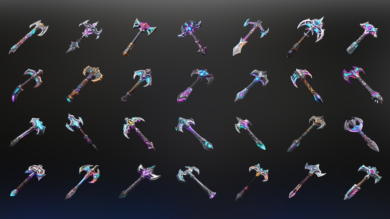 Media 1 for listing Fantasy Axes - Icon Pack