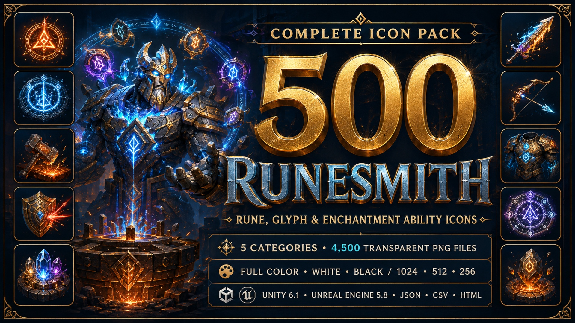 Media 1 for listing 500 Runesmith & Runecaster Rune, Glyph & Enchantment Ability Icons