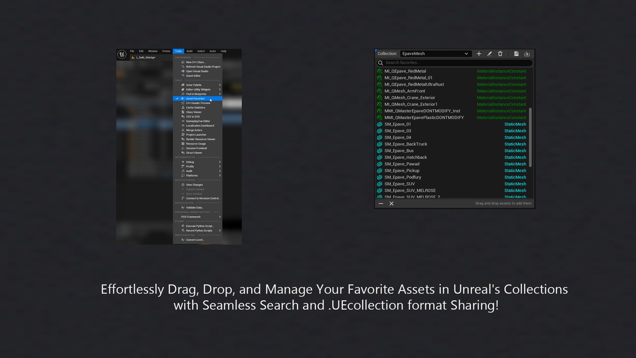 الوسائط 1 للقائمة Asset Favorites Tool
