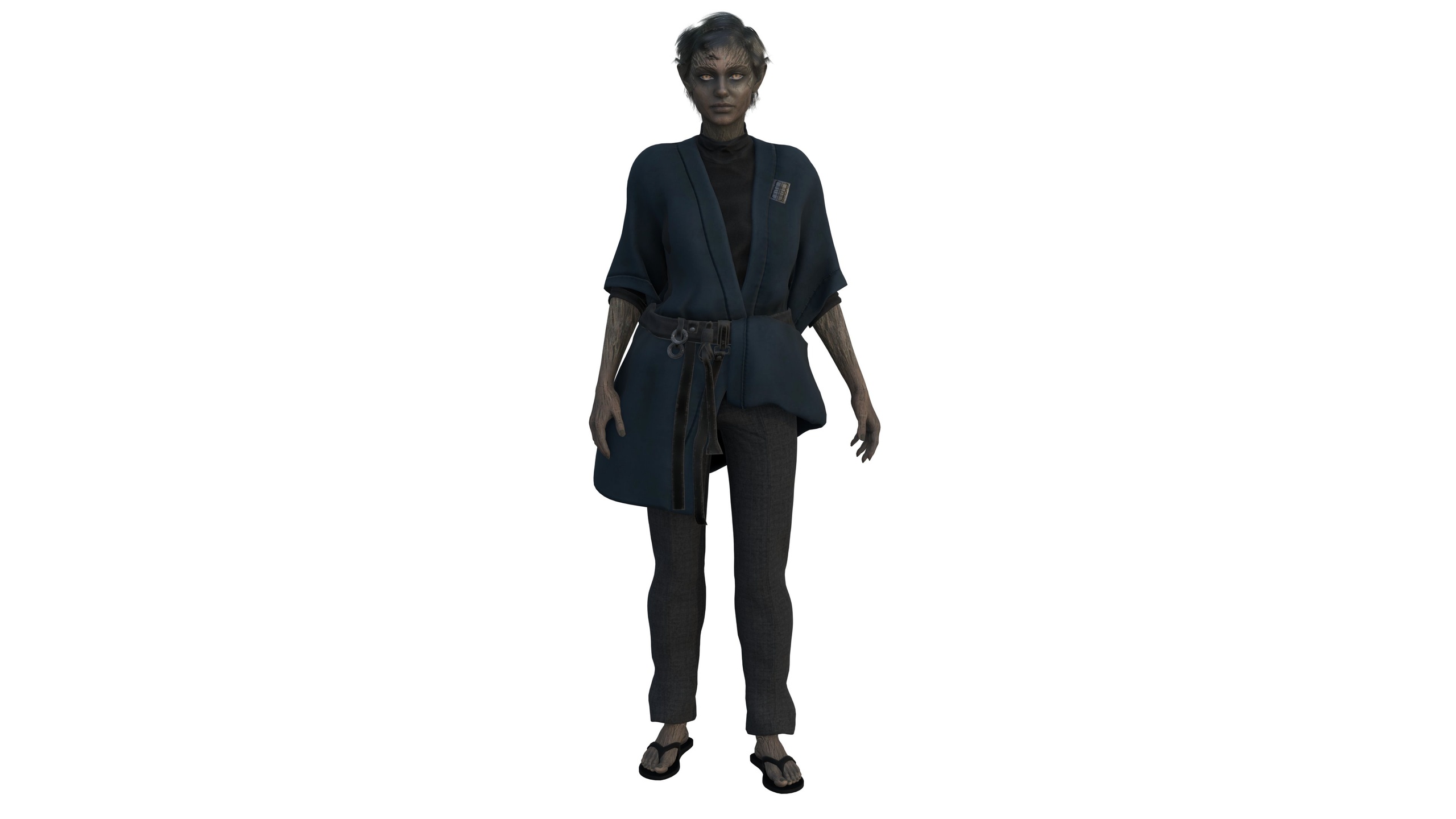 Media 1 for listing Enigmatic Fantasy Rogue in Dark Kimono