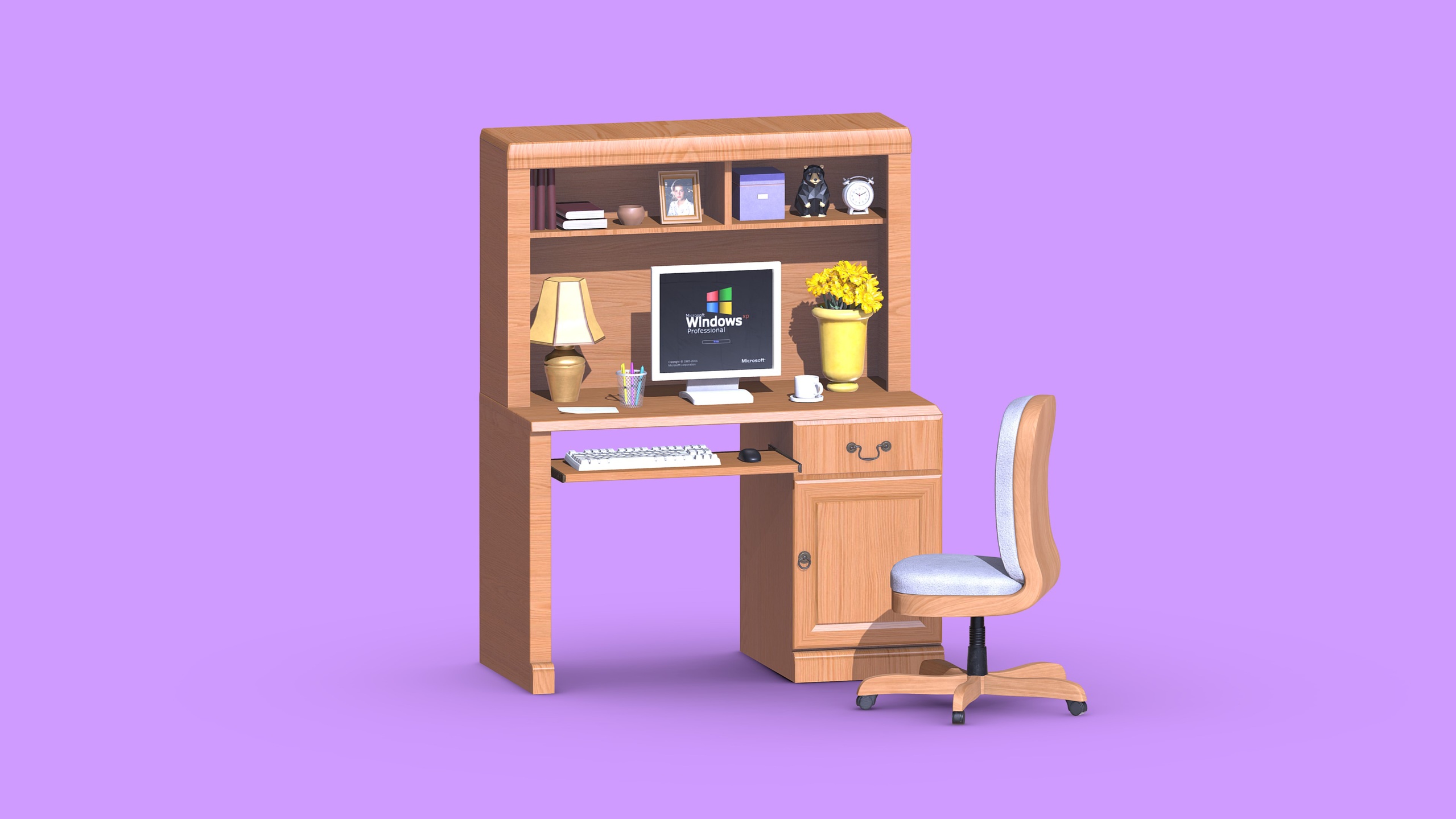 Media 1 for listing Retro Wooden Desk