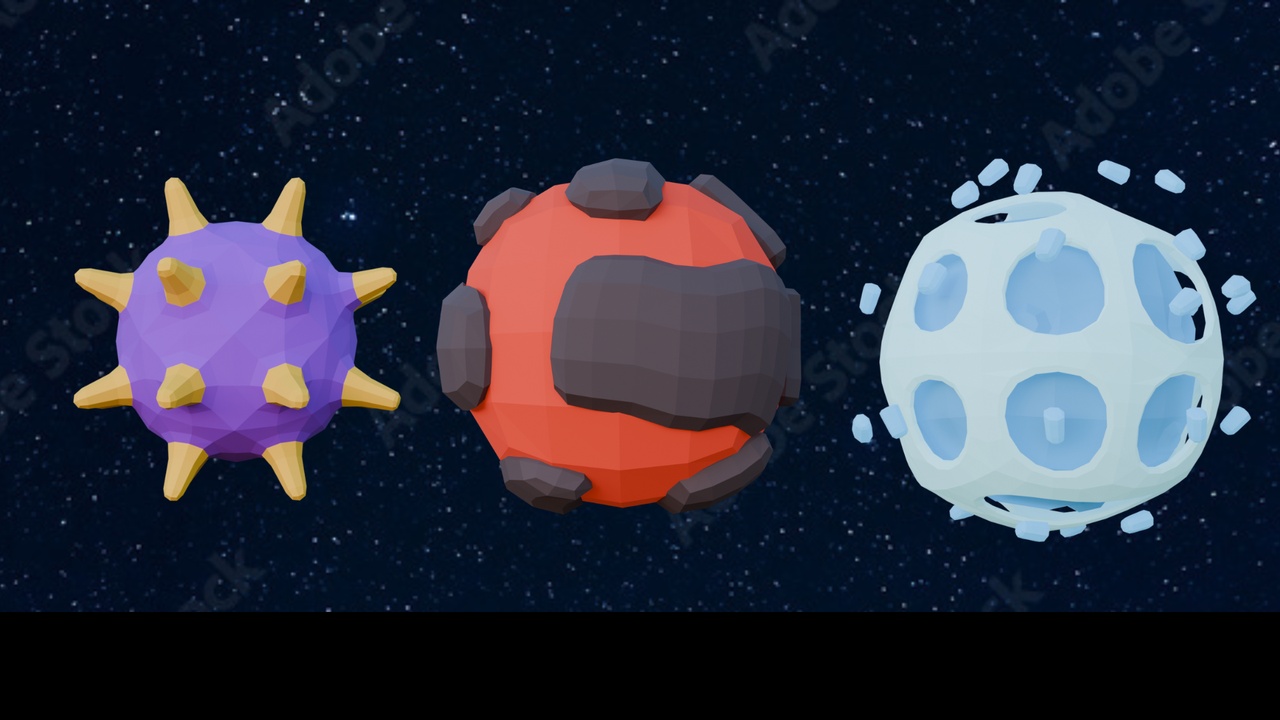 Media 1 for listing Low Poly Planets by Ake