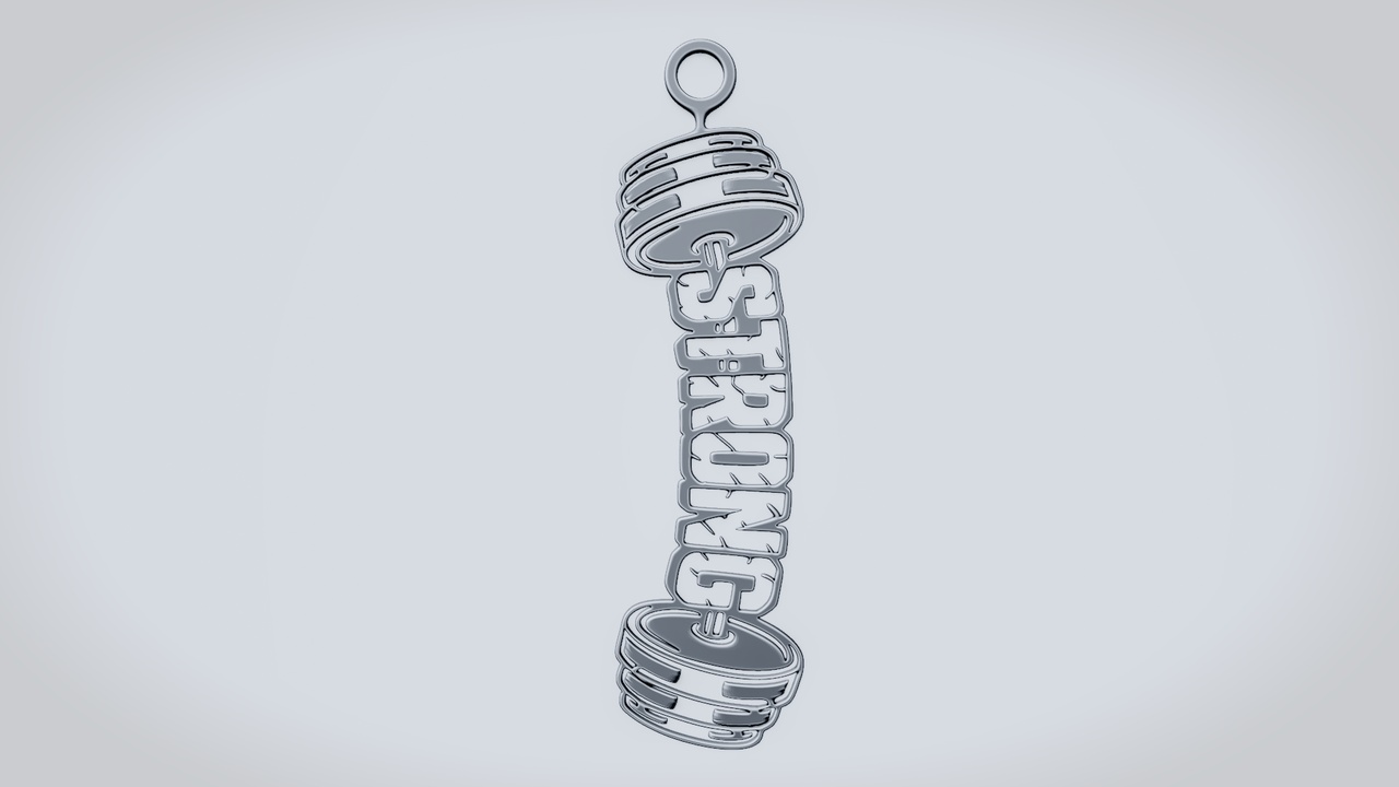 Media 1 for listing STRONG Dumbbell Sign