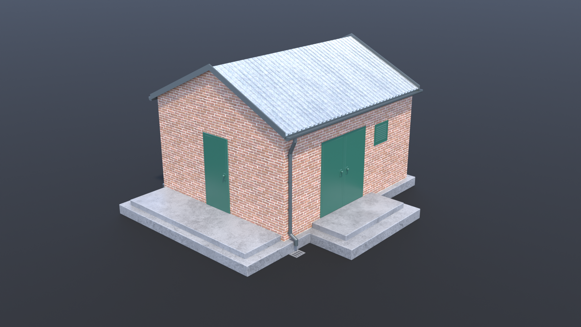 Brick DNO Substation Building – Utility Infrastructure Asset | Fab