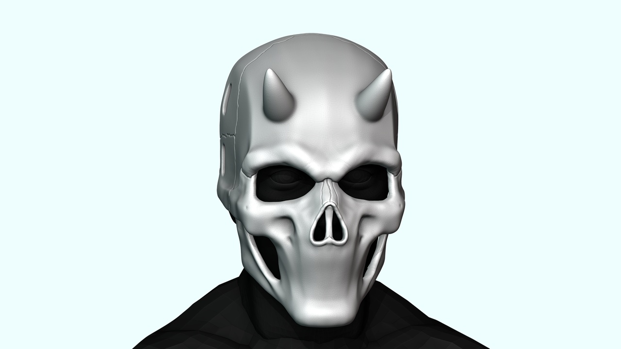 Media 1 for listing Mouthless Skull Mask 3D print model