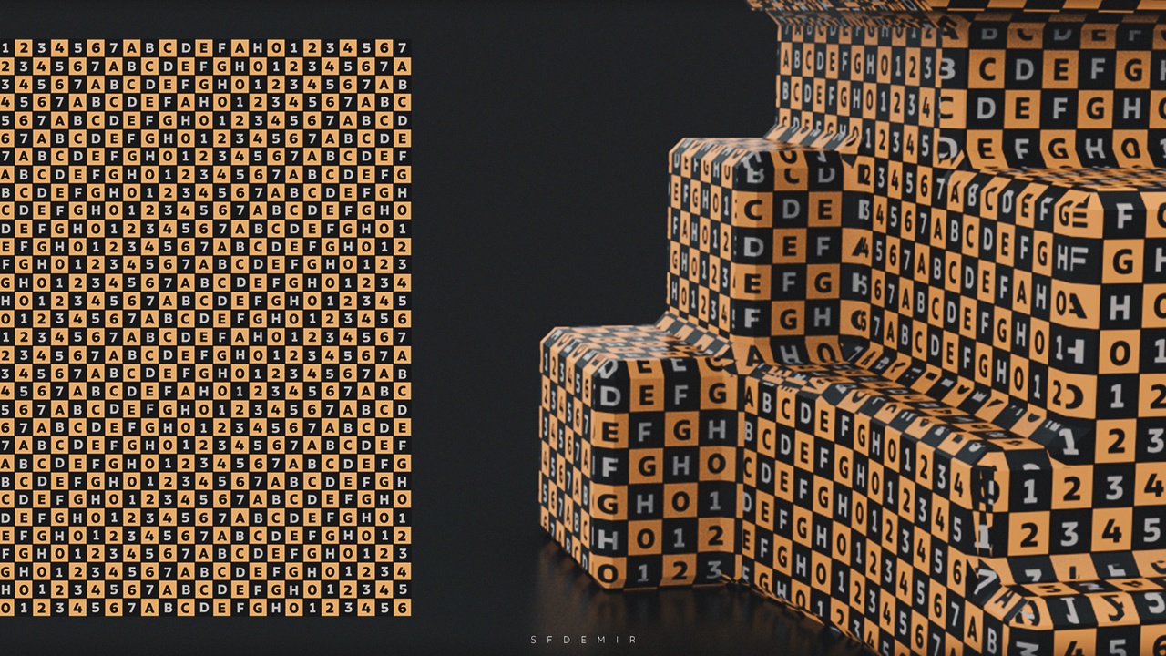 Multimedia 1 para anuncio Orange And Black Checker Map
