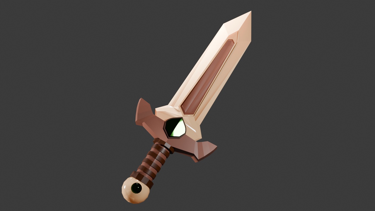 Media 1 for listing Low Poly Wooden Sword