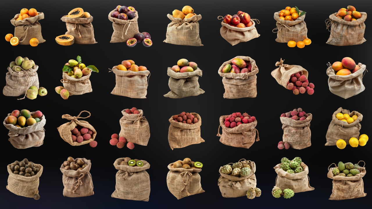 Media 1 for listing Fruits in a Sack - Icon Pack